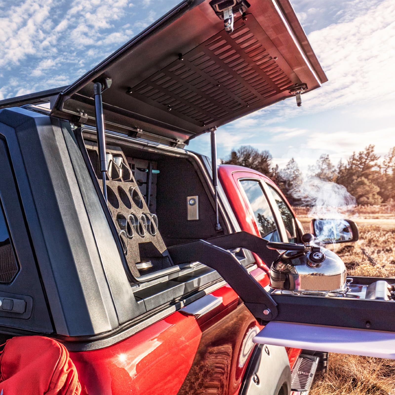 Vepagoo Se180P45 18 Inch 45Lb/200N Gas Strut Shock Spring Lift Support For Leer Are Atc Camper Topper Rear Window Truck Cap Camp