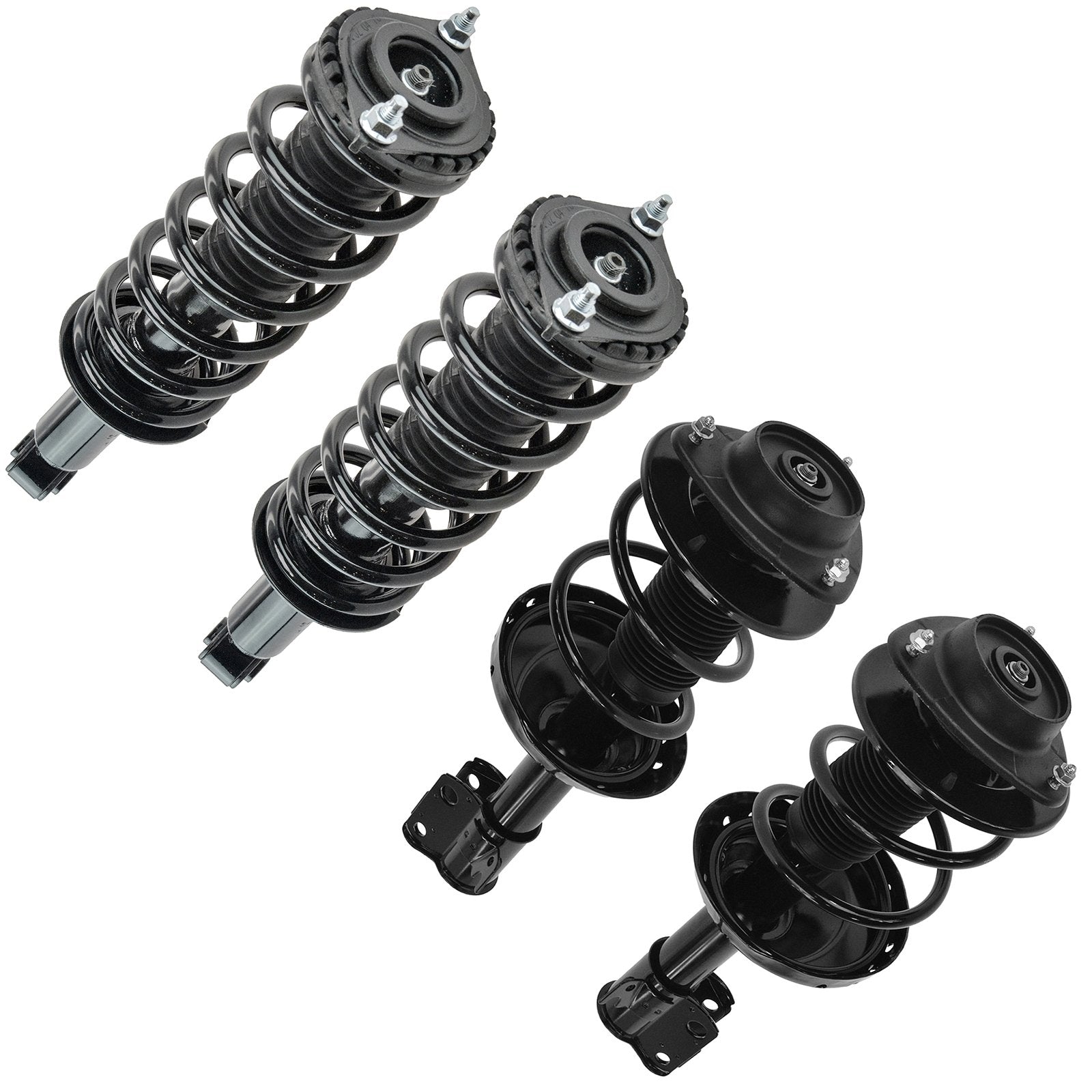 Trq Front And Rear Strut & Coil Spring Assembly Set Driver & Passenger Sides Compatible With 05-09 Subaru Legacy
