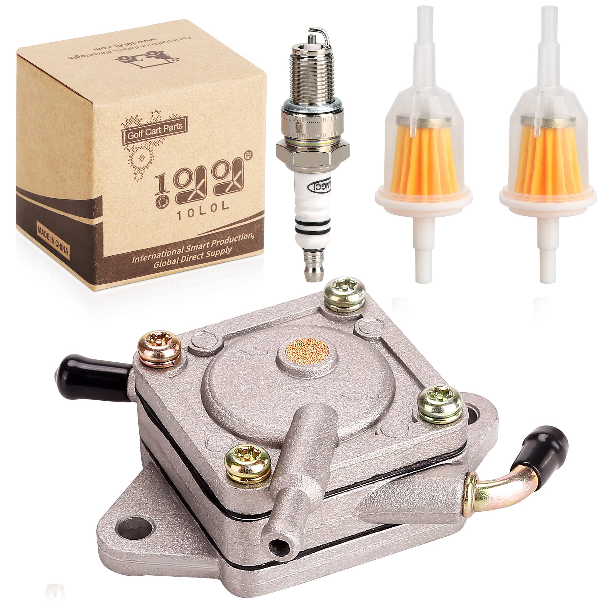 10L0L Golf Cart Fuel Pump Impulse Kit for Club Car DS Precedent 1984-up Gas with 290FE 350FE Kawasaki Engine, Replace OEM 101452
