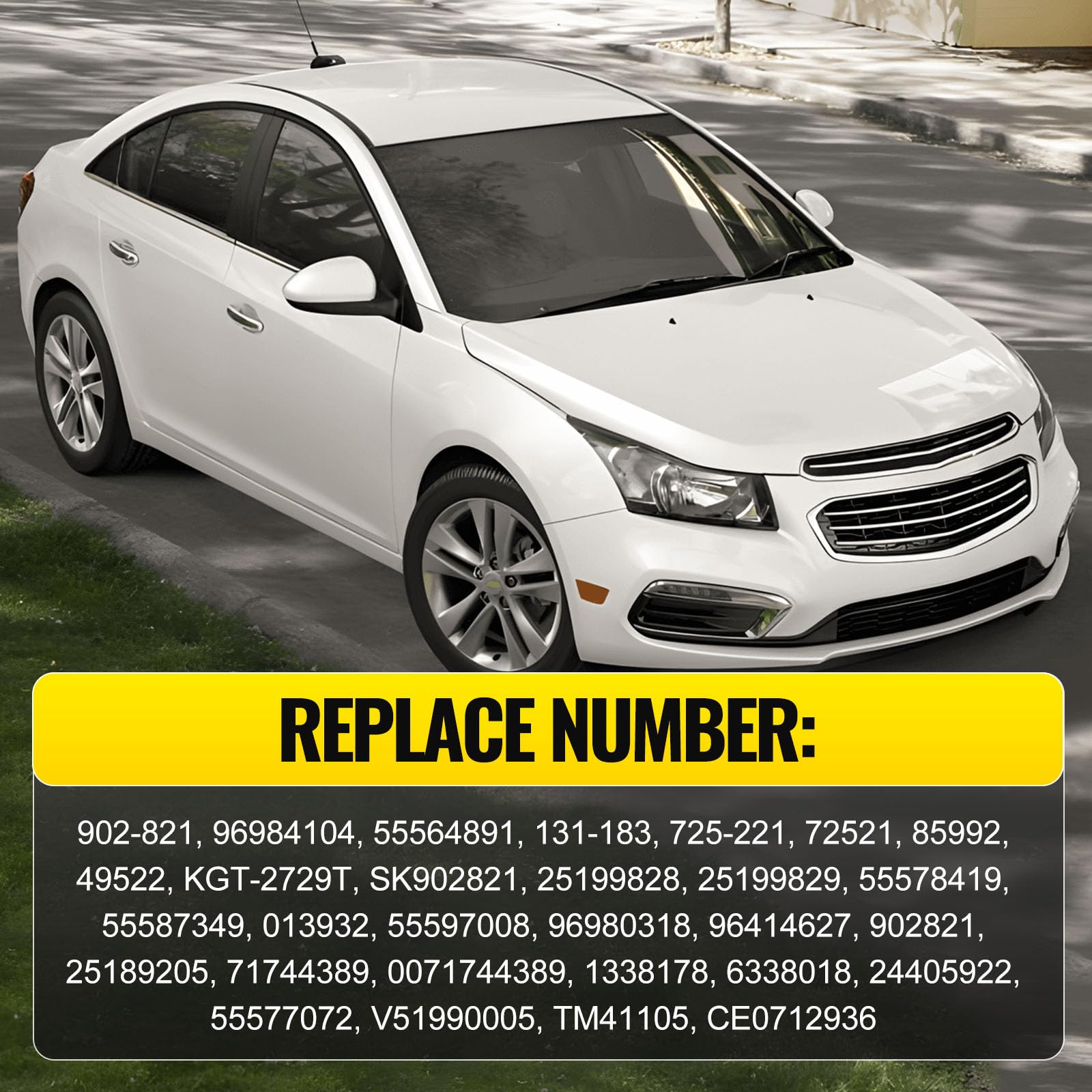 Upgrade Aluminium Thermostat Housing Assembly W/Sensors for Chevy Aveo Aveo5 2009-2011 Cruze 2011-2016 Sonic 2012-2018 Trax 2013