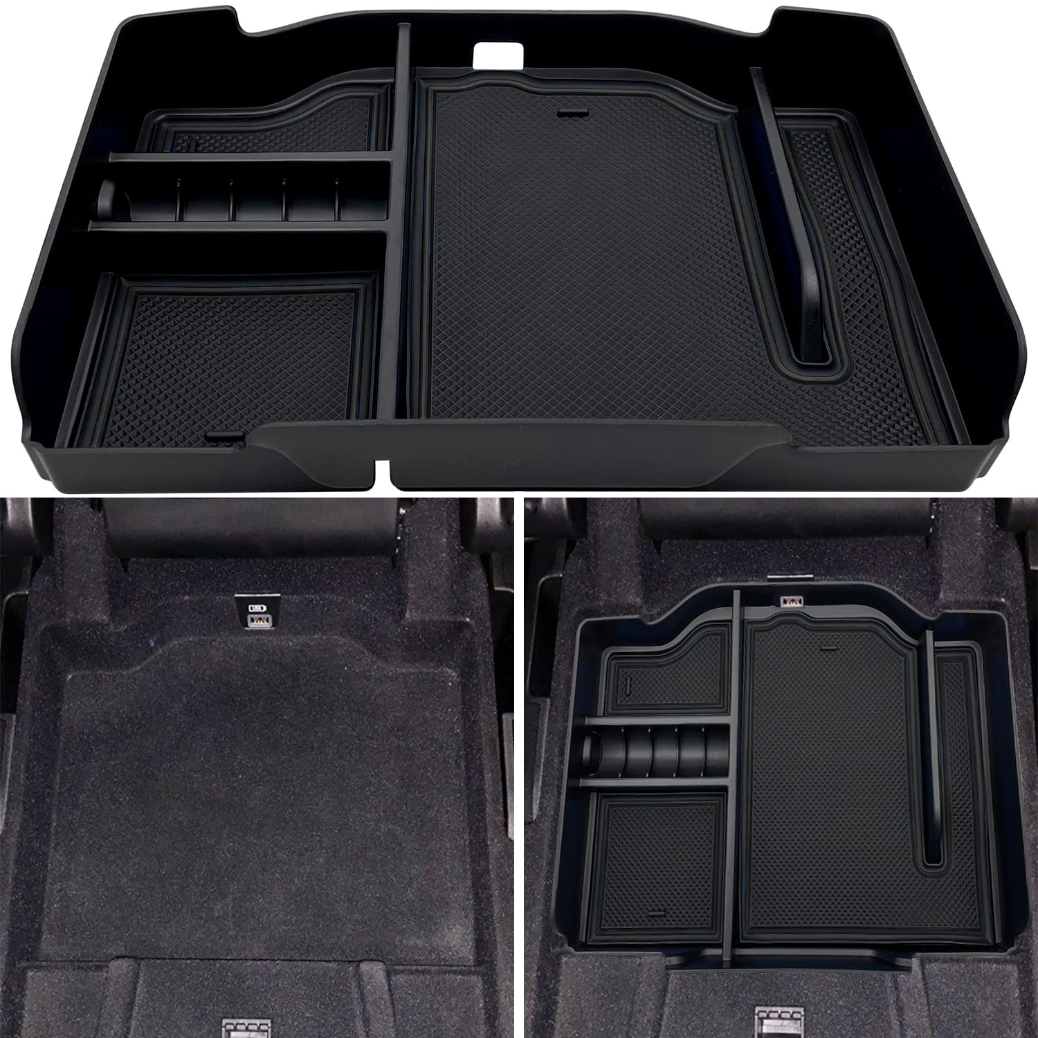 EVTIME Center Console Organizer fit for Dodge RAM 1500 2500 3500 2024 2023 2022 2021 2020 2019 Accessories Interior Storage Box 