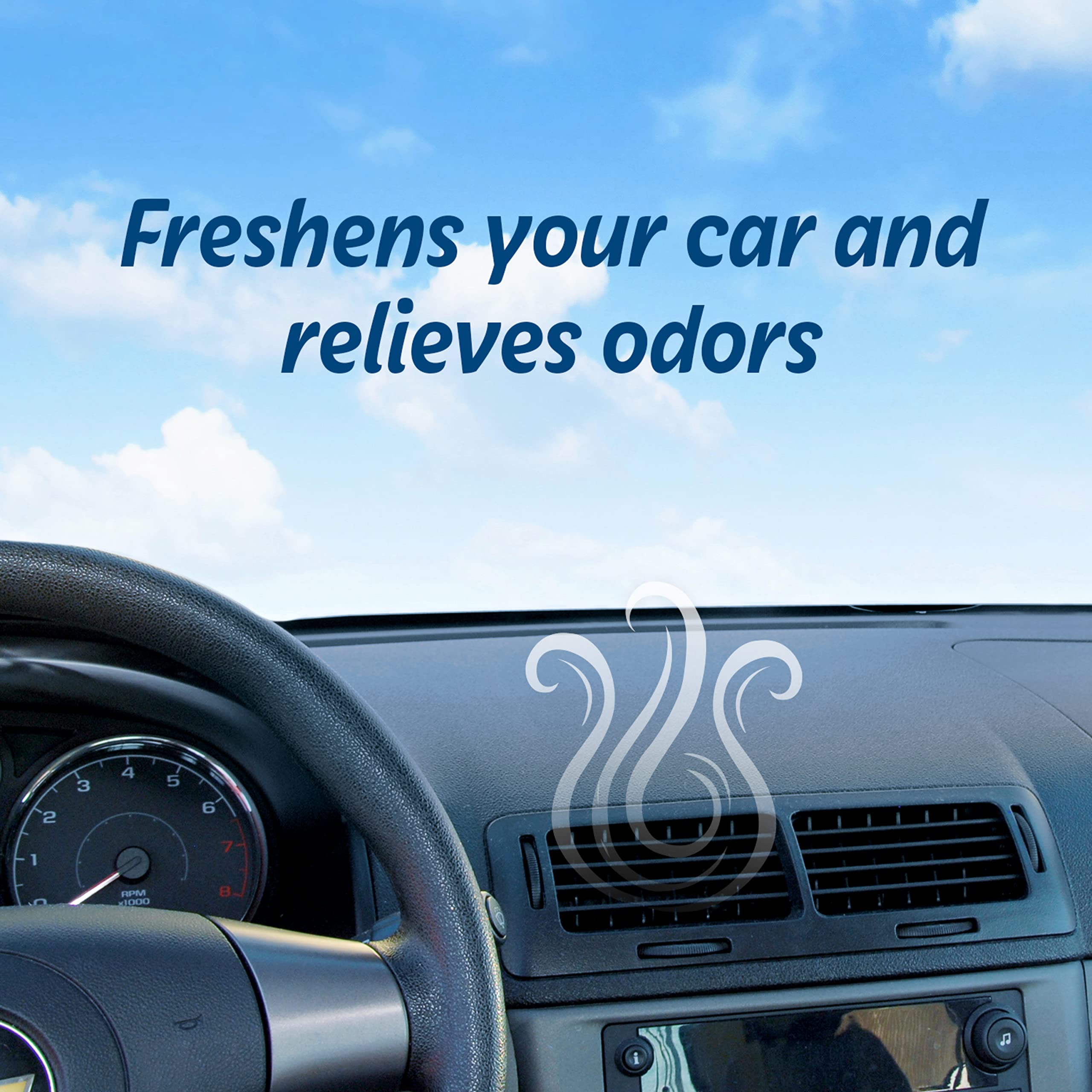 Refresh Your Car! E300868603 Mini Oil Diffuser, 2 Per Pack, Fresh Spring Air