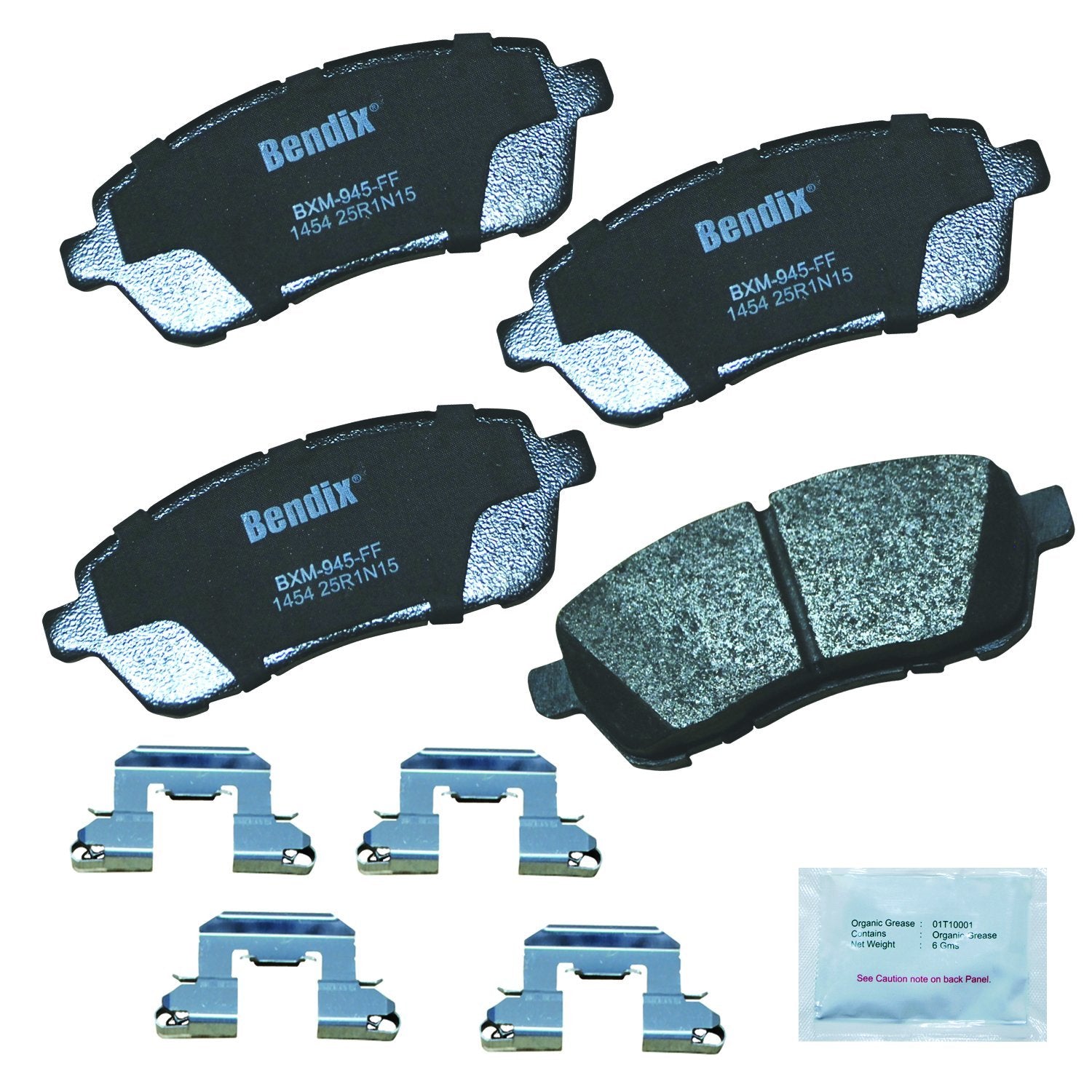 Bendix Priority1 Cfm1454 Semi-Metallic Front Brake Pads For Ford Fiesta 2019-2011, Fiesta Ikon 2011, Figo 2020-2016, Mazda 2 201