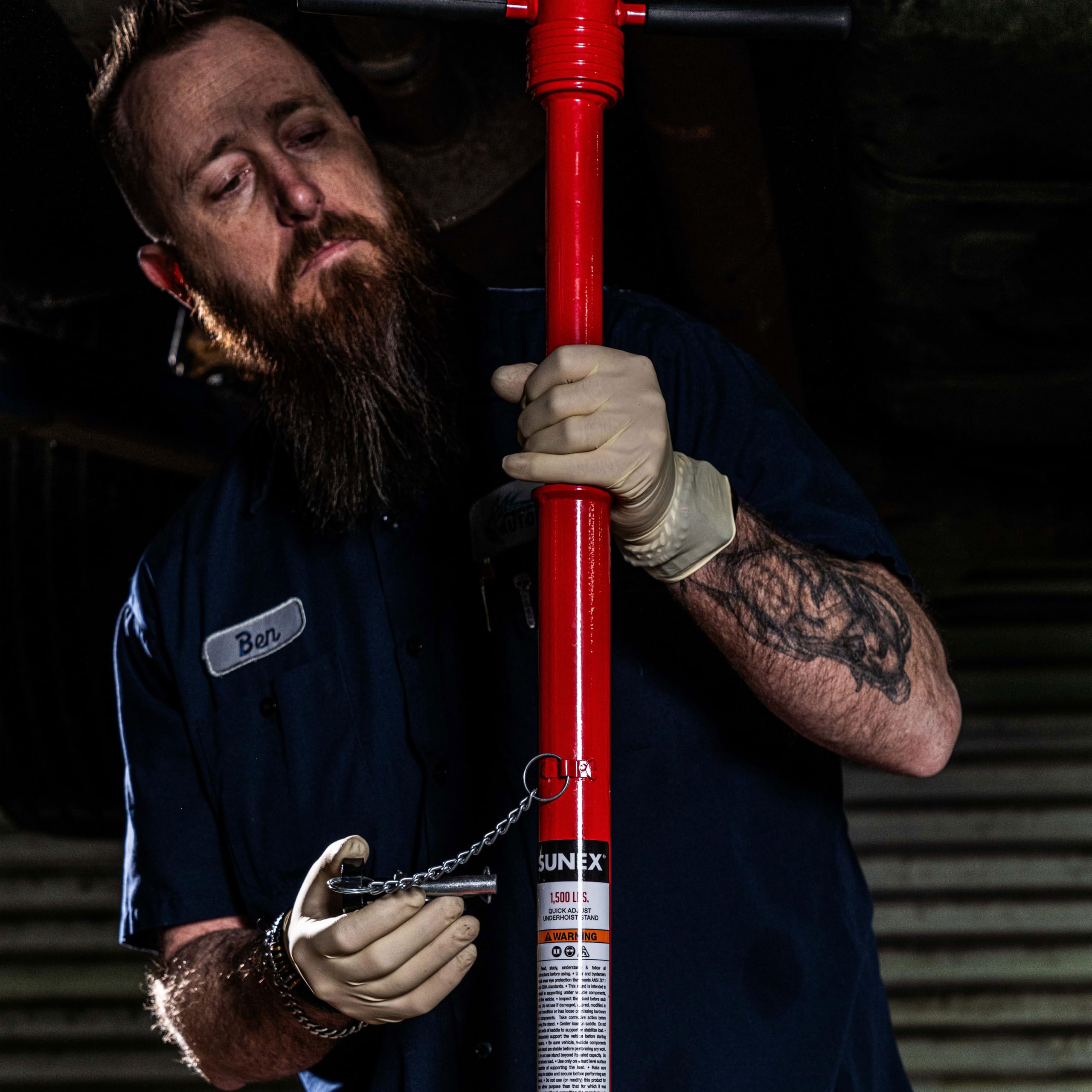 SUNEX TOOLS 6813 1,500 LBS. Quick Adjust Underhoist Stand