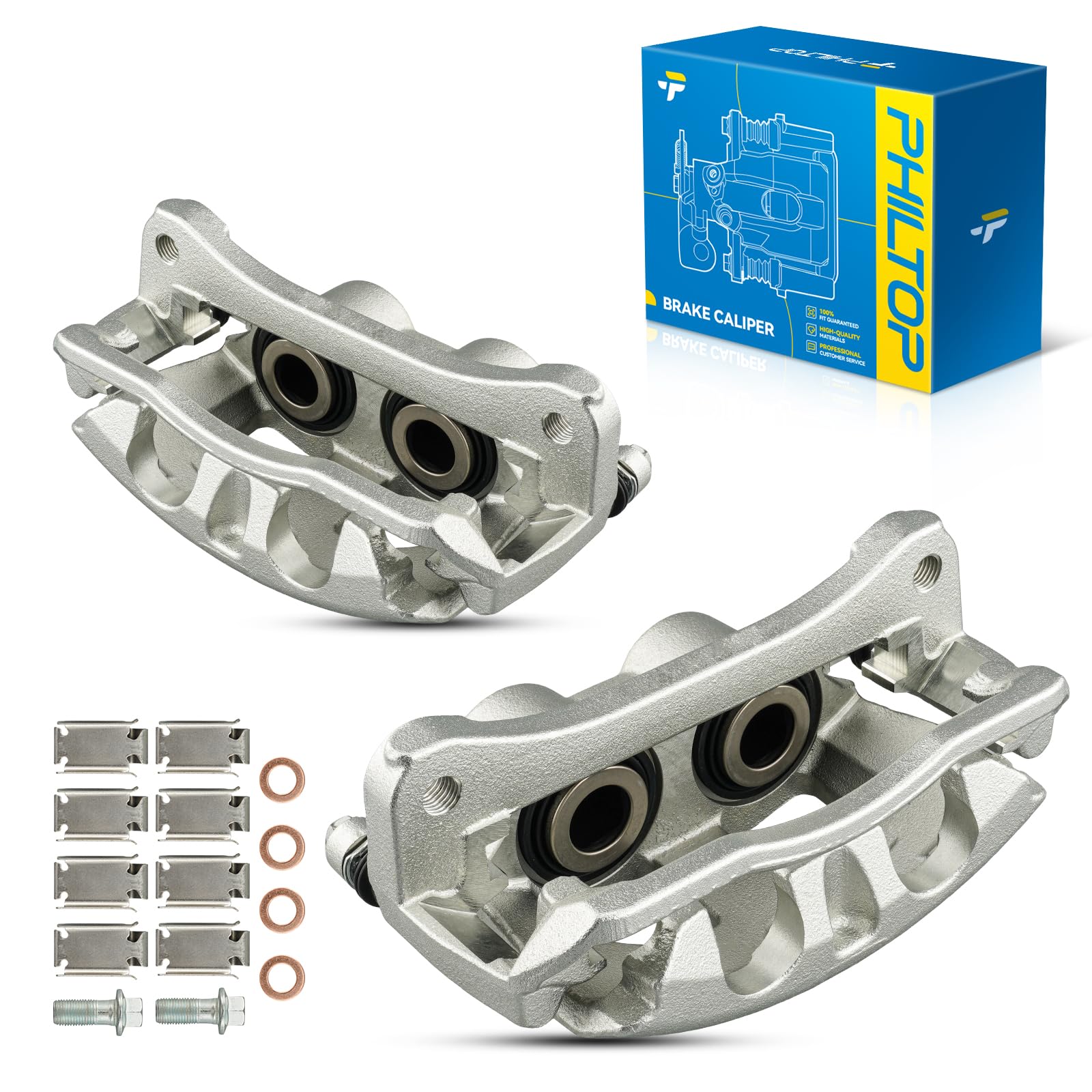 Philtop 18-B5174 18-B5175 Rear Brake Caliper Replacement For 2011-2018 Ram 2500, 2011-2018 Ram 3500, 2009-2010 Dodge Ram 2500, 2