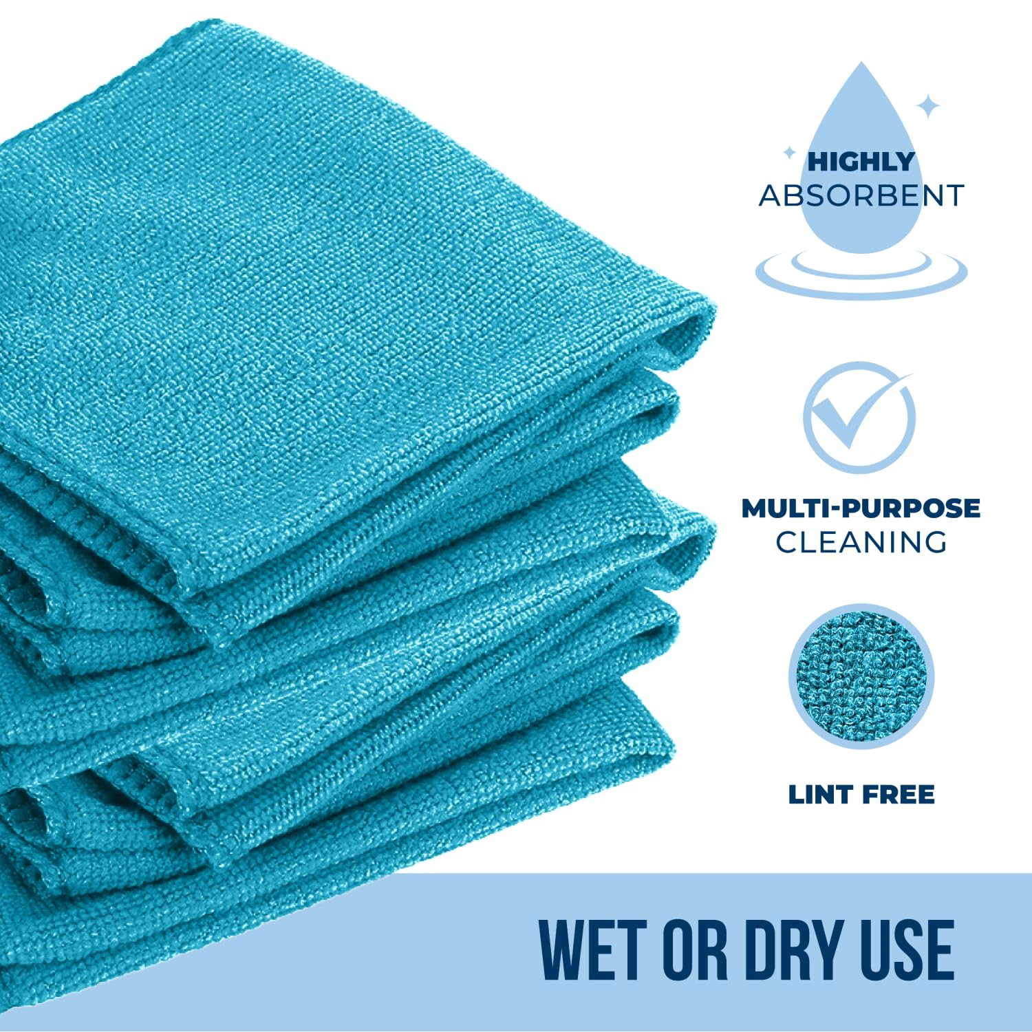 Green Lifestyle Chamois Cloth, Microfiber Cleaning Cloth 150 Pack, Borderless Towels Cleaning, Car Microfiber Towel, Drying Wash