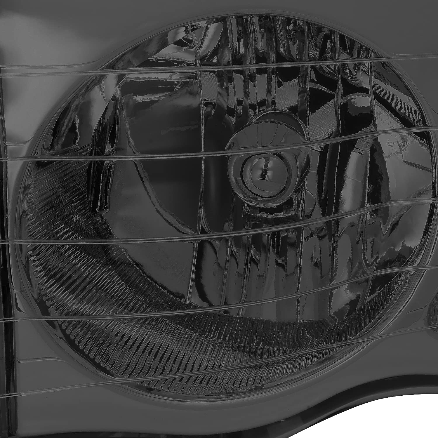 Dna Motoring Hl-Oh-Dr02-Sm-Am Smoke Lens Amber Corner Headlights Compatible With 02-05 Ram 1500/03-05 Ram 2500 3500, Left & Righ