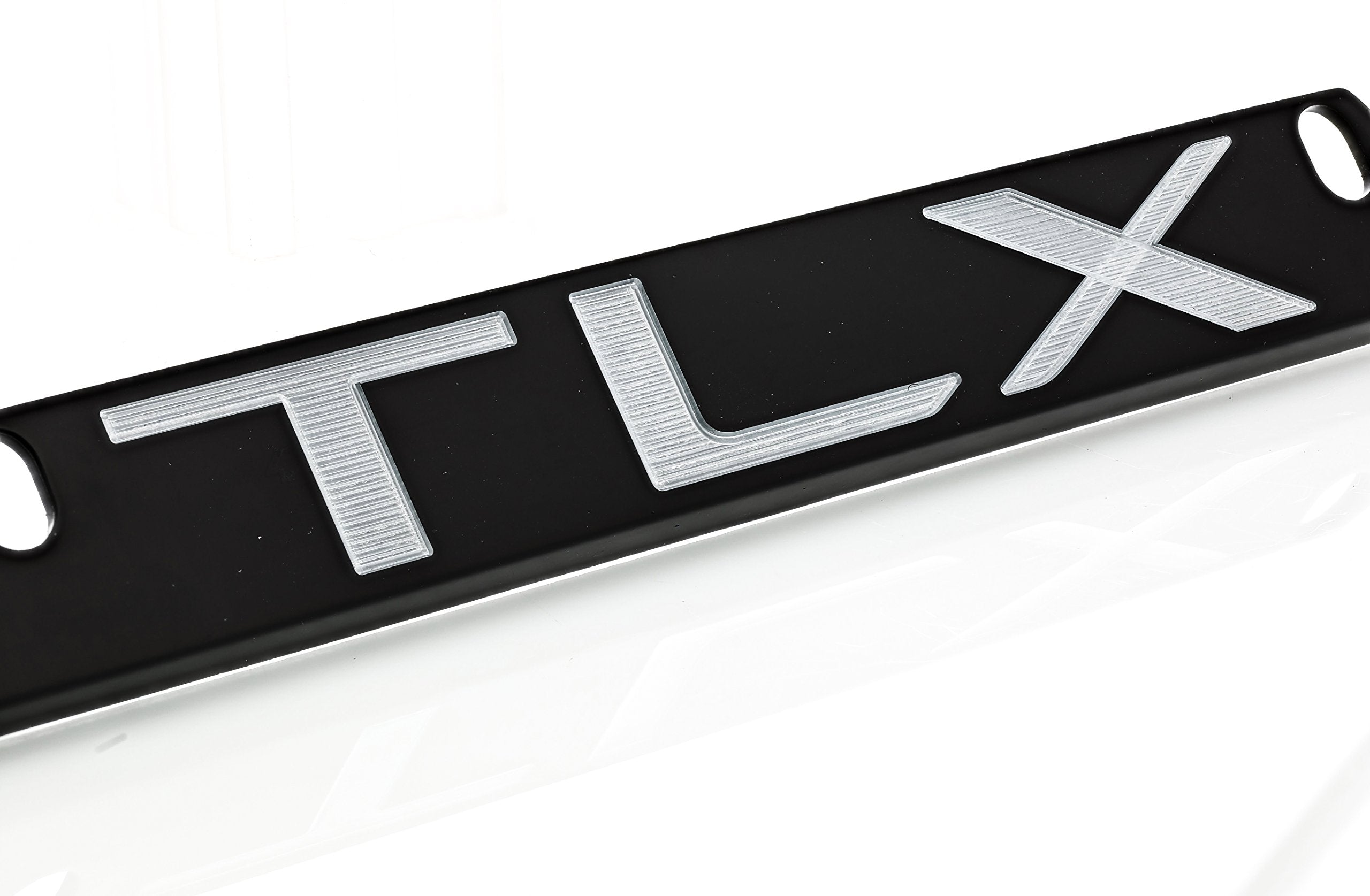 Acura Tlx Wordmark Black Coated Zinc Metal License Plate Frame Holder 4 Hole
