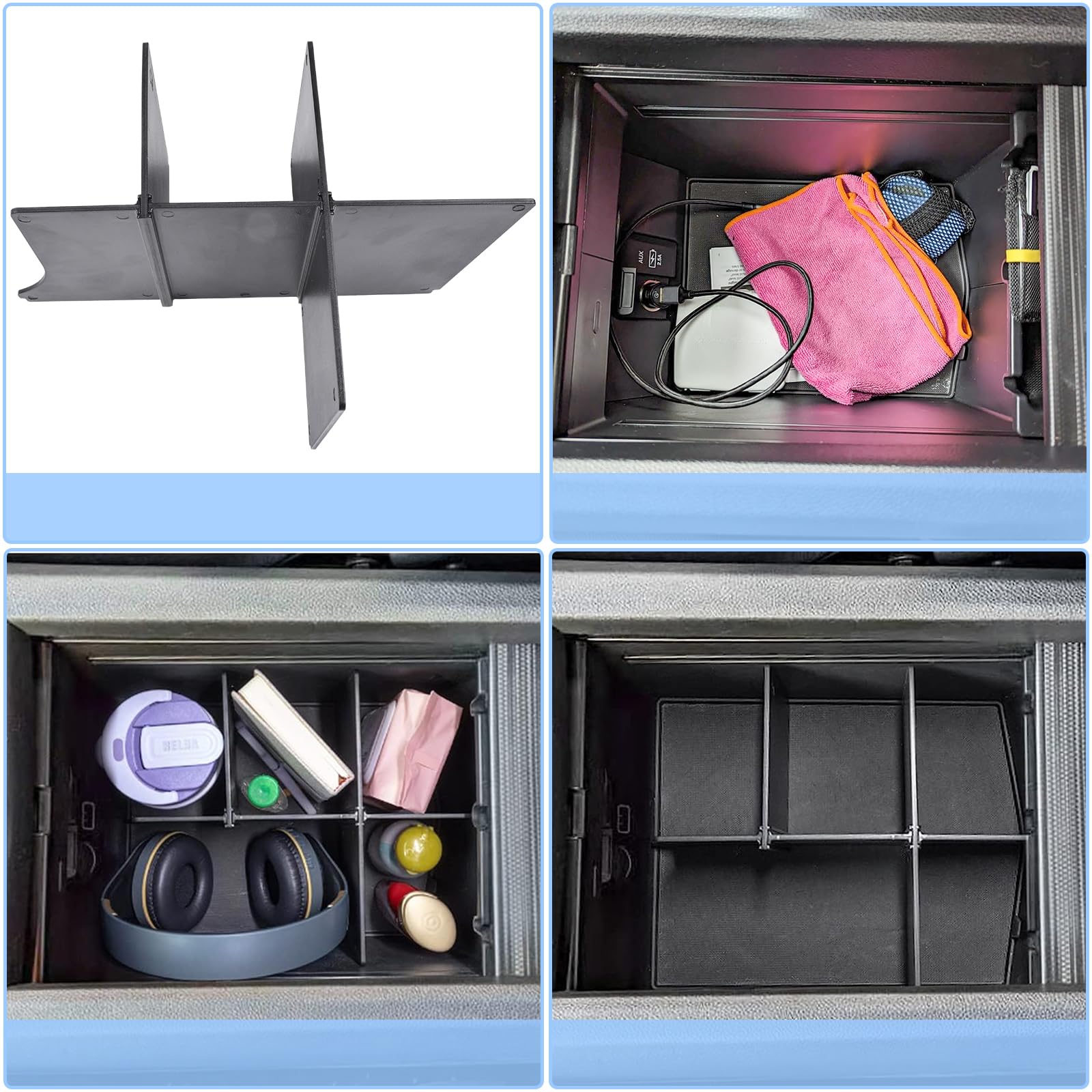 EDBETOS Armrest Divider Compatible with Honda Pilot 2016-2022 / Honda Ridgeline 2017-2023 / Honda Passport 2019-2023 Center Cons