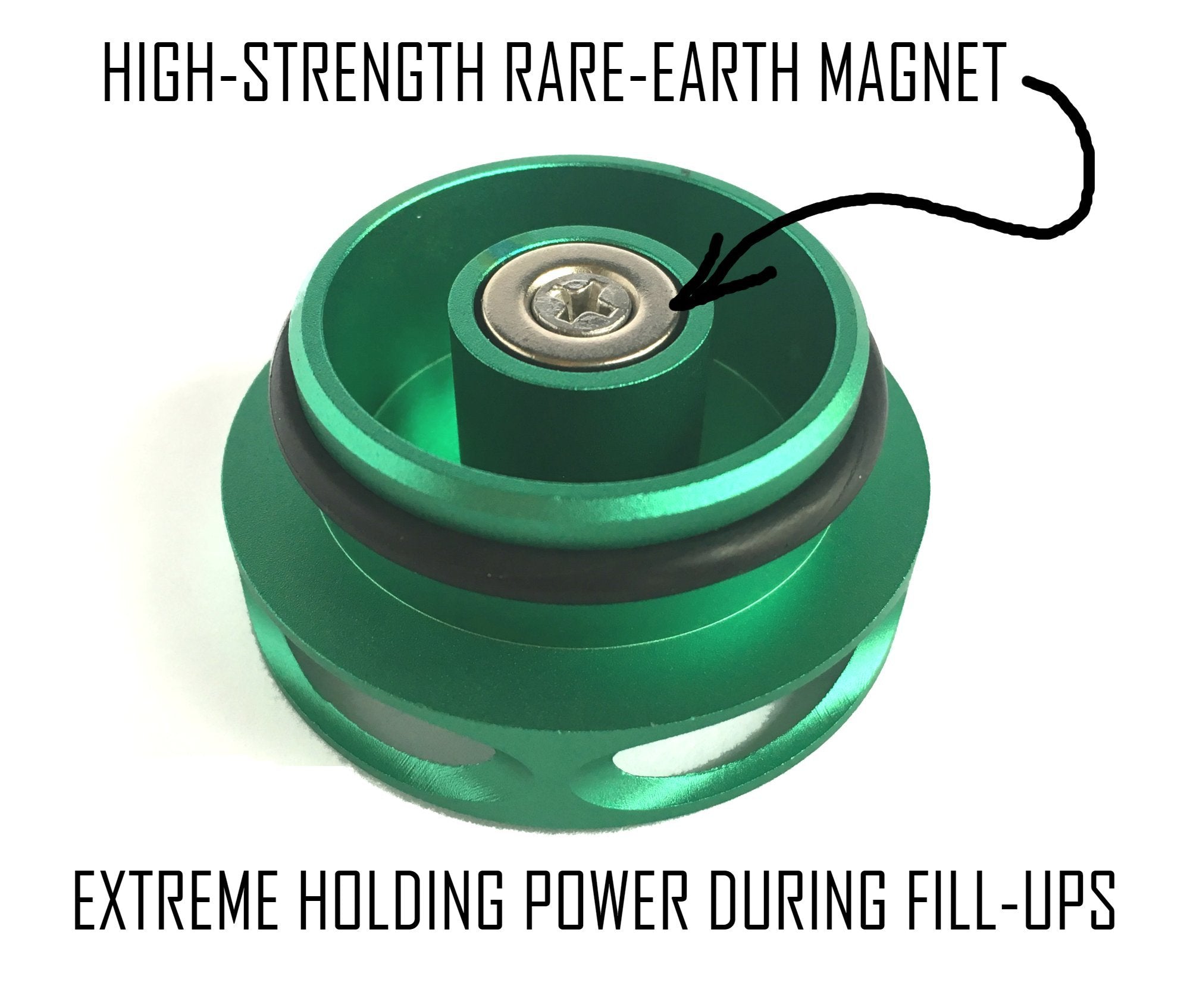 COMBO PACK Magnetic Diesel Fuel Cap + DEF Cap Accessory for Dodge RAM TRUCK 1500 2500 3500 (2013-2018) with 6.7 CUMMINS EcoDiesel (Easy Grip)