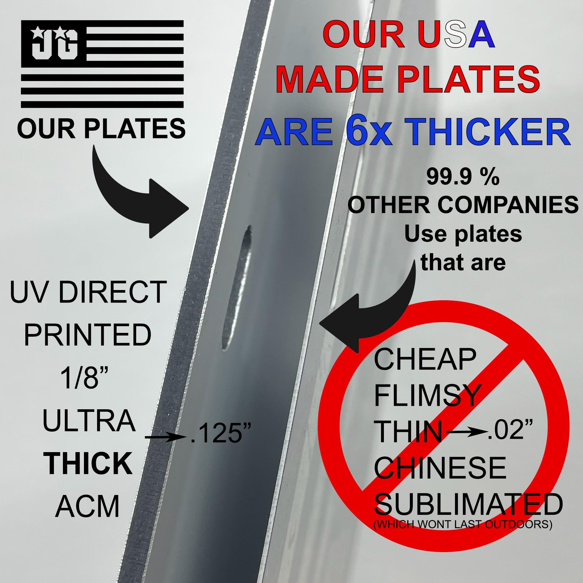 Thin Red, Blue, And Green Line - Personalized American Flag License Plate Frame + 2 Coasters And A Keychain