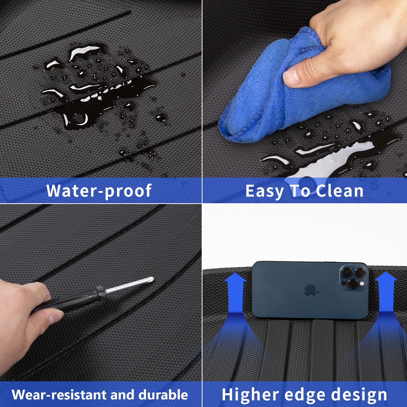 Powoq Tpe Trunk Mat Compatible With 2022-2025 Honda Civic Sedan Cargo Liners All Weather Cargo Mat Trunk Liner Replacement For 2