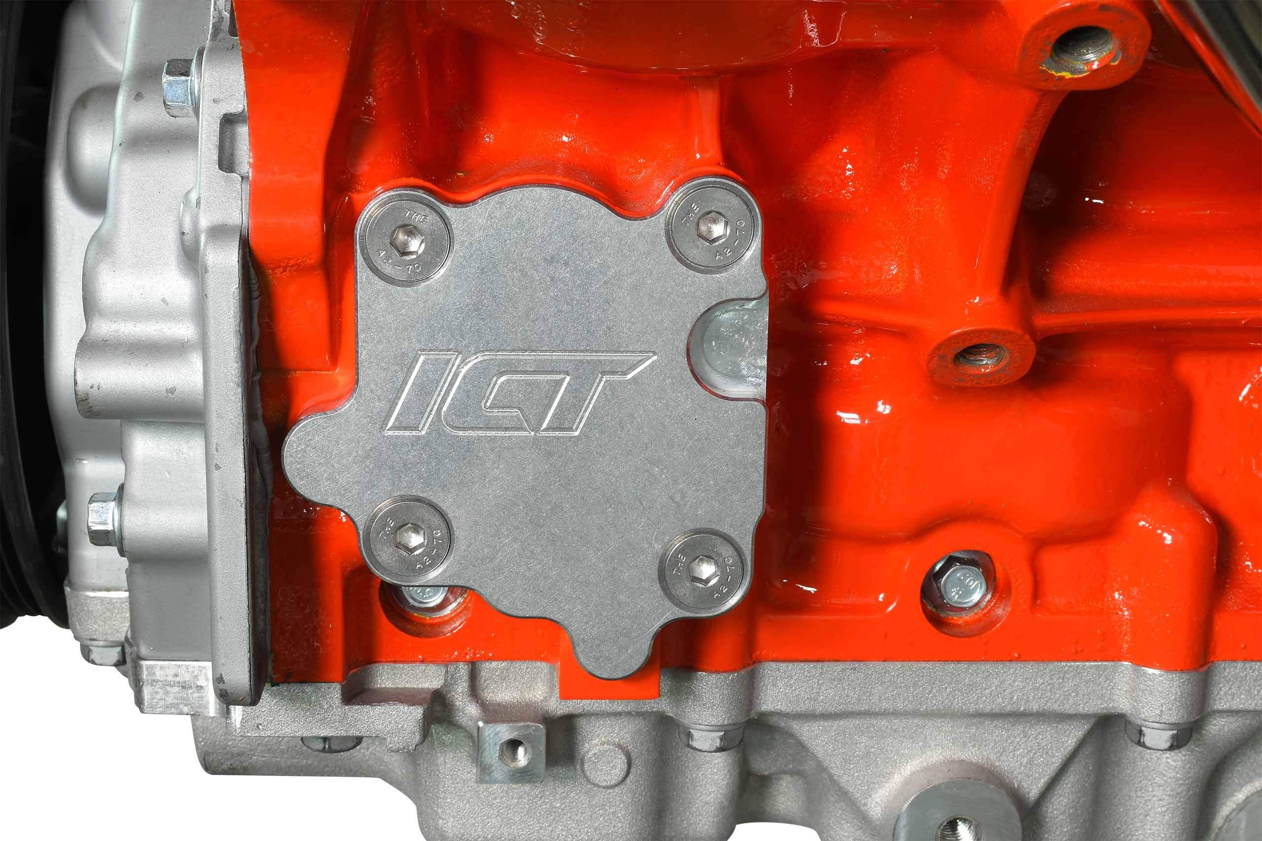 ICT Billet Gen V LT Vacuum Pump Flange Cover Plate Adapter For Oil Galley Flange Compatible with LT1 LT2 L82 L83 L83 L84 L86 L87