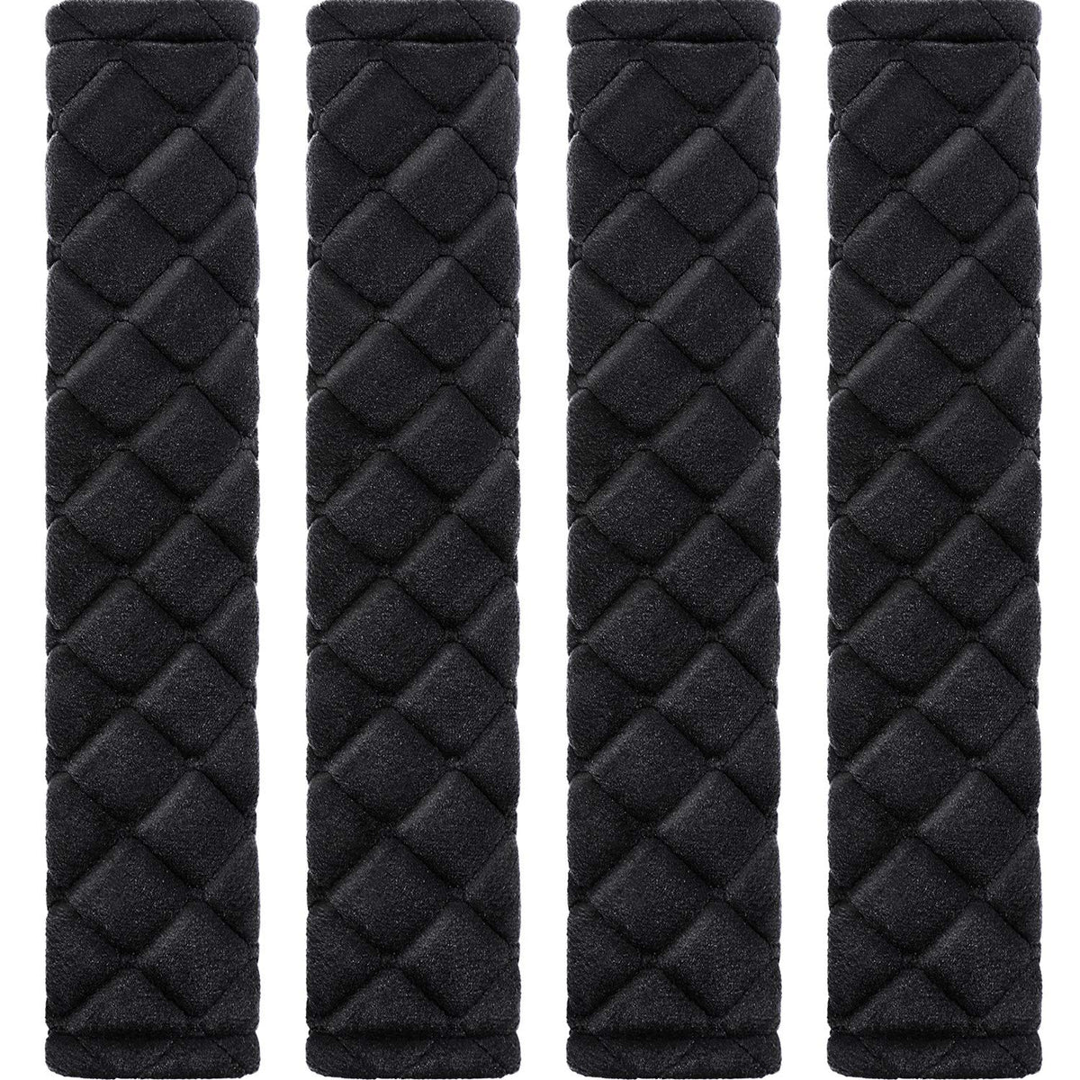Tatuo 4 Pack Seat Belt Cover Extra Long Seat Belt Pads For Car Soft Comfort Shoulder Strap Covers Harness Pads Helps Protect Your Neck And Shoulder(10.6 Inch,Black)