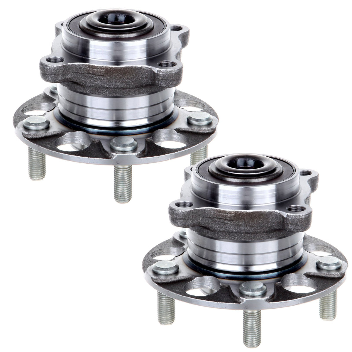 ECCPP Replacement for Pair of 2 Rear Wheel Hub Bearing Assembly 5 Lugs w/ABS for WBCARB072FRK75C
