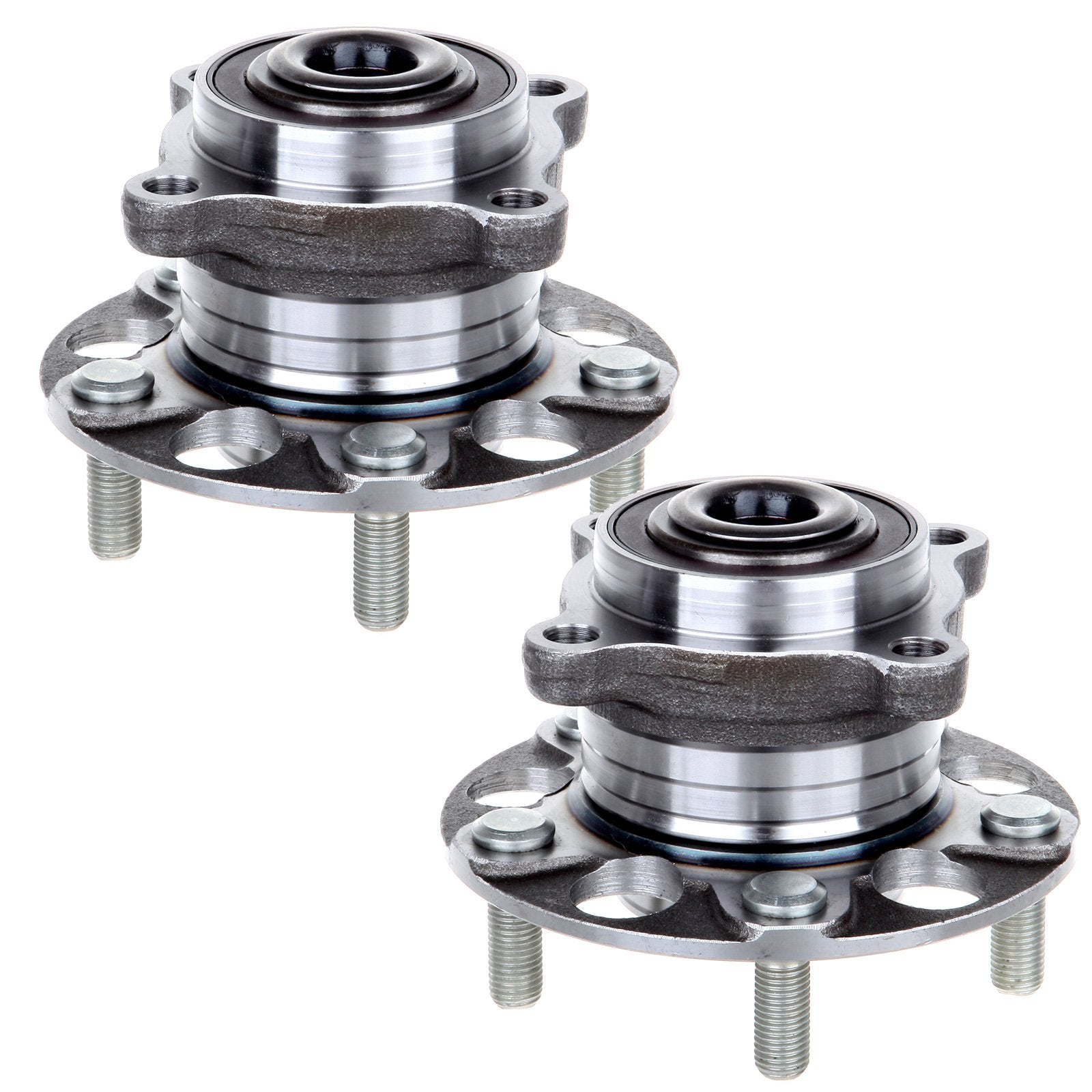 ECCPP Replacement for Pair of 2 Rear Wheel Hub Bearing Assembly 5 Lugs w/ABS for 2005-2007 Honda Accord Hybrid 512327 x2