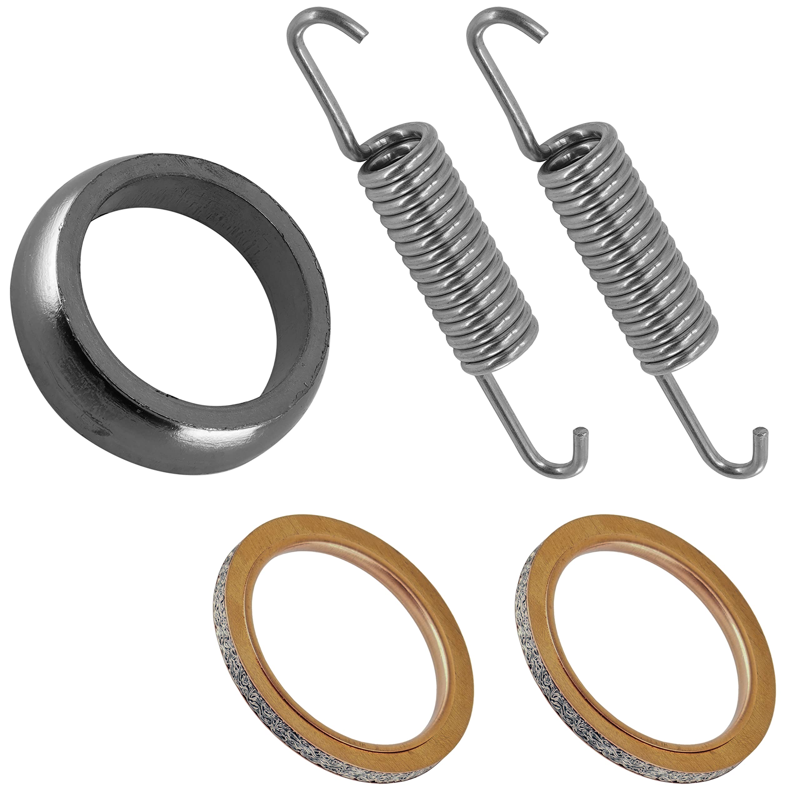 Caltric Muffler Pipe Gaskets with Spring Compatible with Yamaha Grizzly 700 2007 / 3YF146130100
