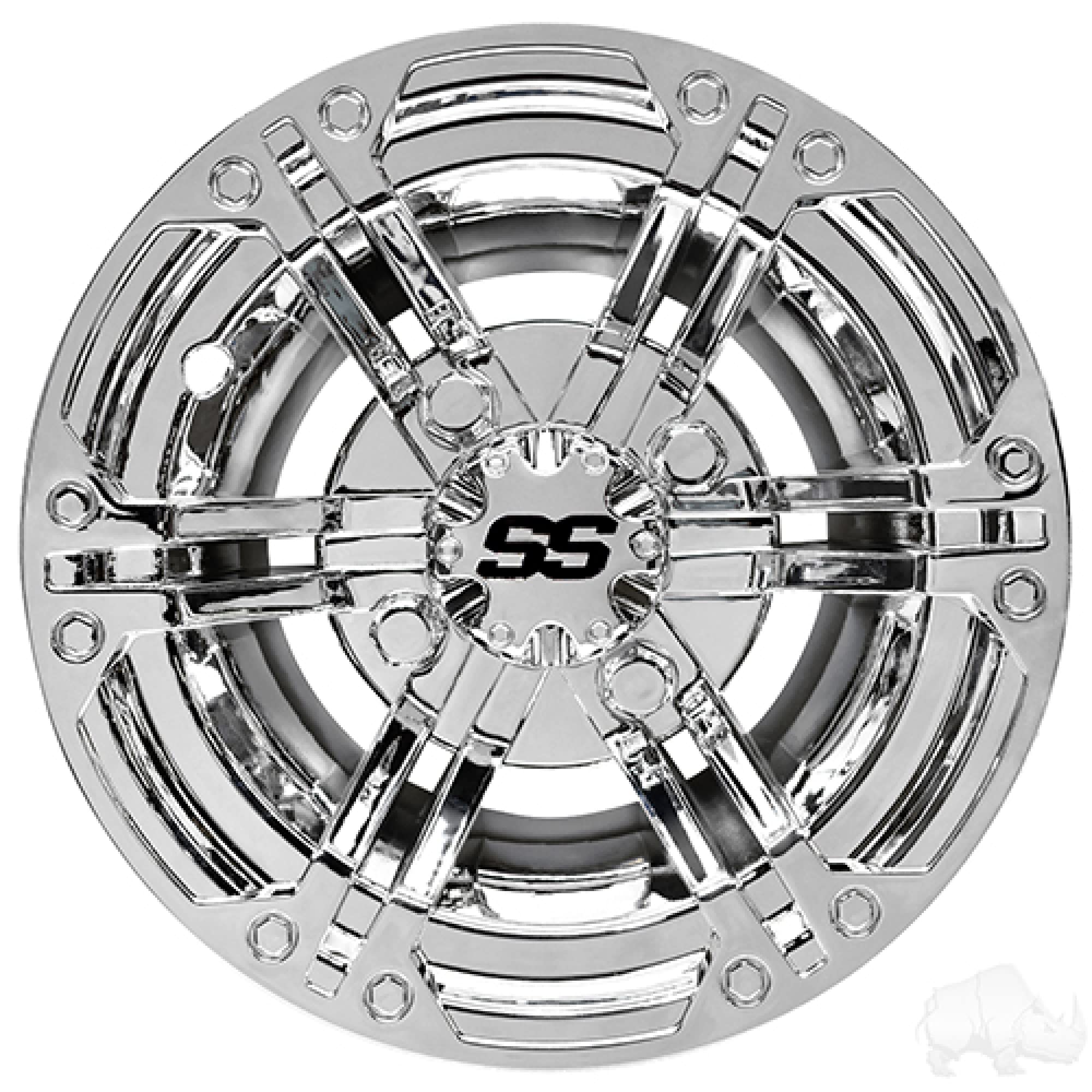 Red Hawk Cap-0064 Wheel Cover Set Golf Carts