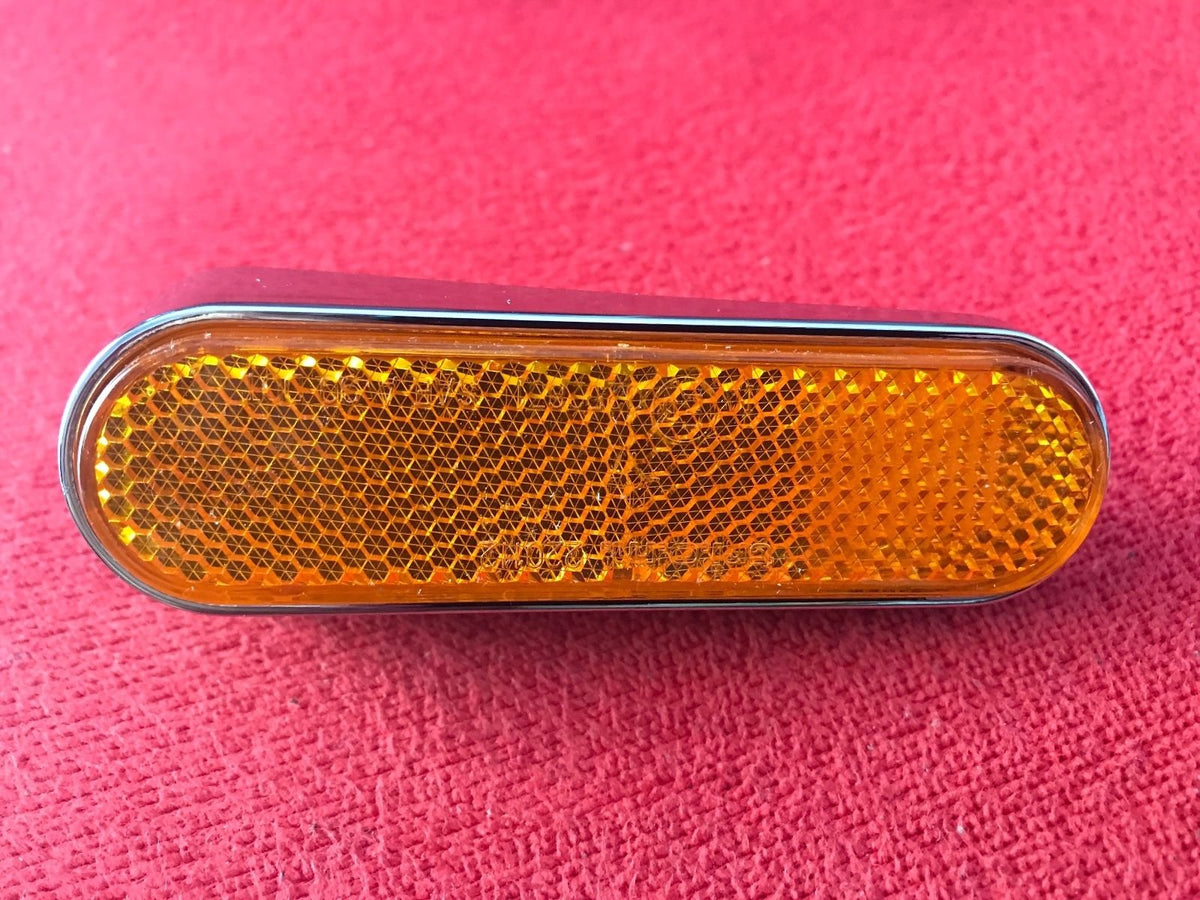 Vespa Oem 1B006553 Lh-Side Reflector - For Front Fit Select Vespa: Gt, Gts, Gtv, Lx, S | 584083(Orange)