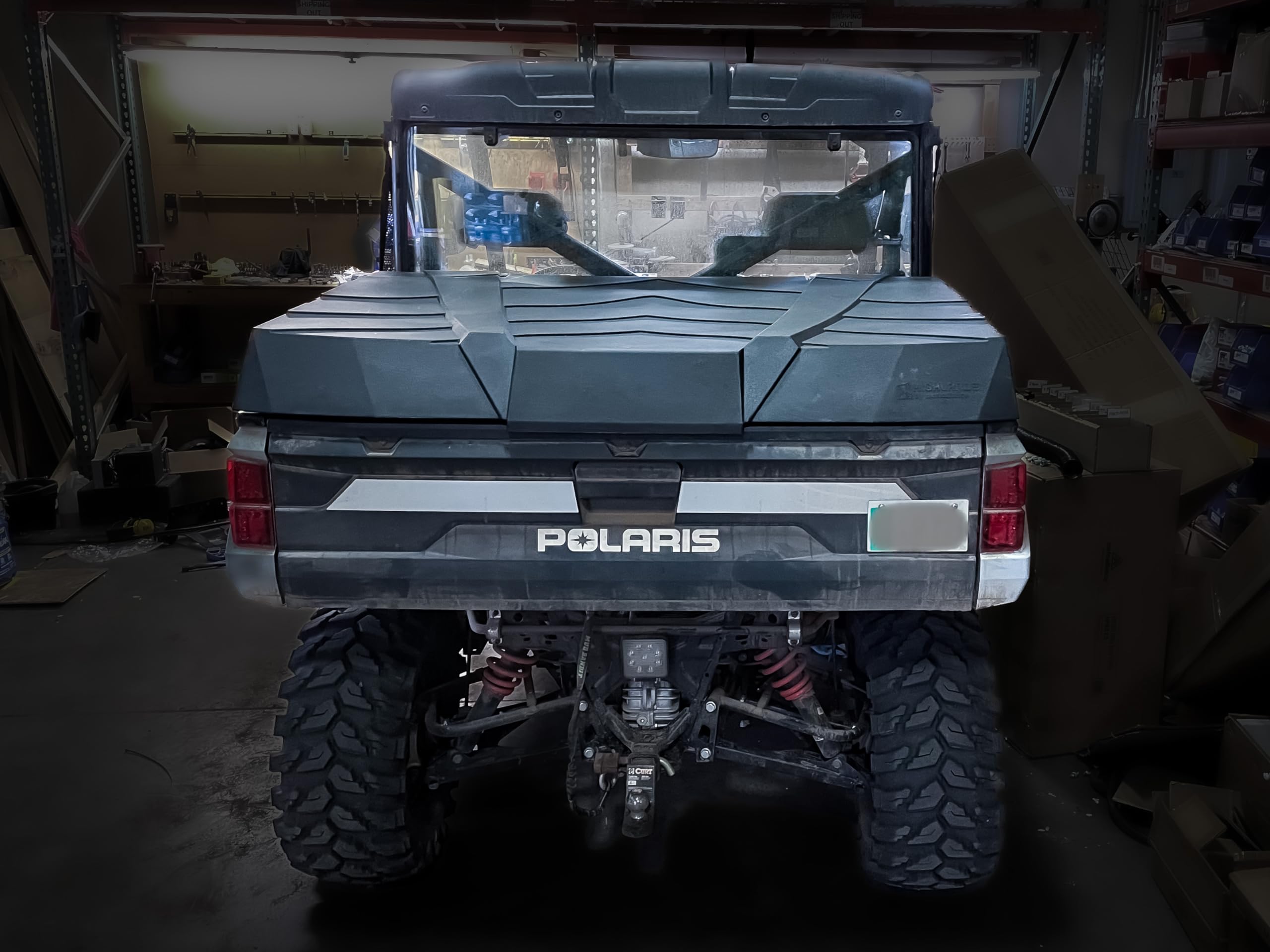 Motoalliance Highlands Utv Rear Cargo Bed Cover For 2018-2024 Polaris Ranger 1000 And Xp1000 Models - Waterproof Storage Bed Tool Cover
