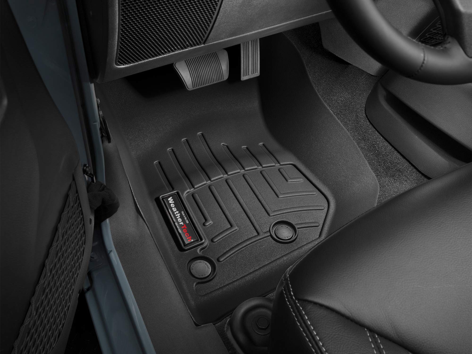 WeatherTech Custom Fit FloorLiners for Jeep Wrangler 2-Door, Wrangler JK Unlimited 4-Door, Wrangler Unlimited 4-Door, Wrangler J