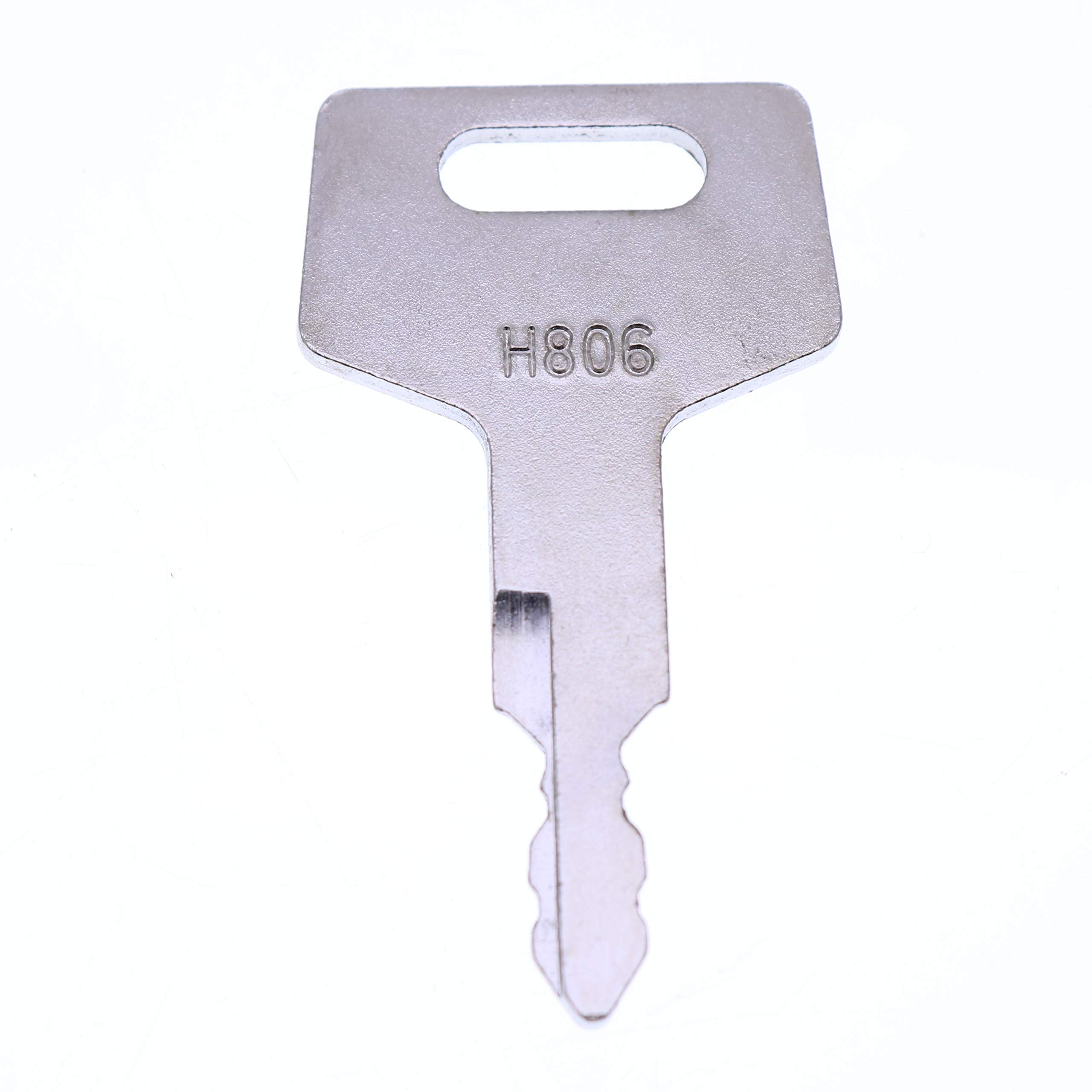 YIQI 5 Ignition Keys H806 Heavy Equipment Keys for Takeuchi Hitachi Gehl New Holland Case 17001-00019