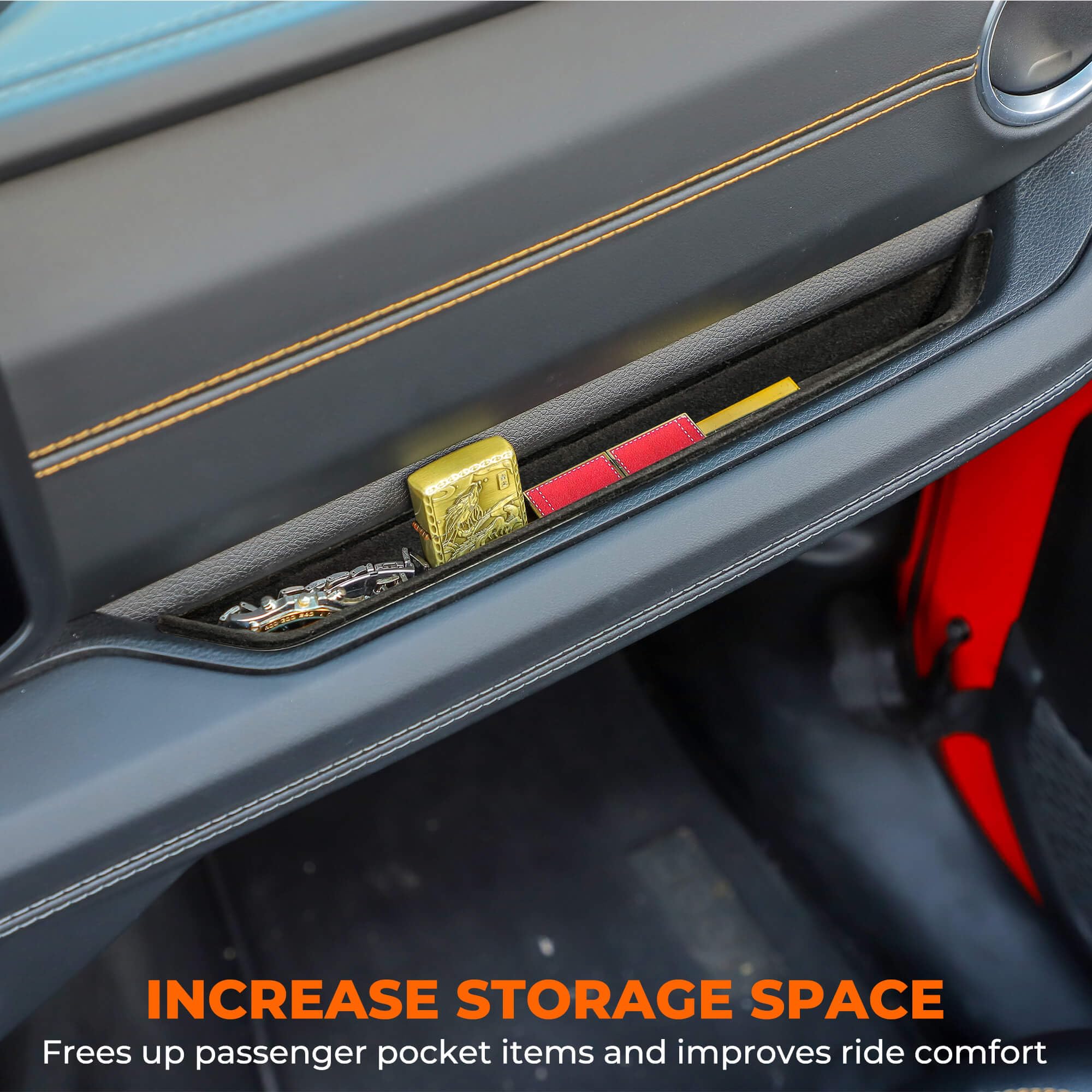 Savadicar Grab Bar Tray With Microfiber Compatible With 2024 2025 Jeep Wrangler (Jl) And Gladiator (Jt), Passenger Side Grabtray