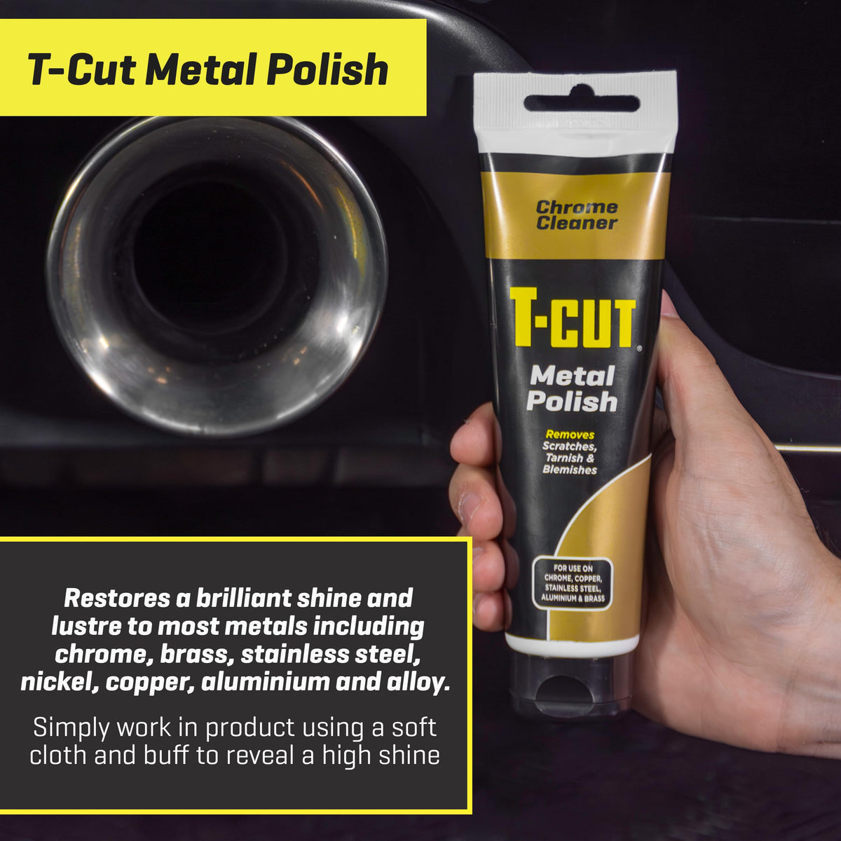 T-Cut Chrome Cleaner, Metal Polish, 5.3 Oz WBCARB004SND34K