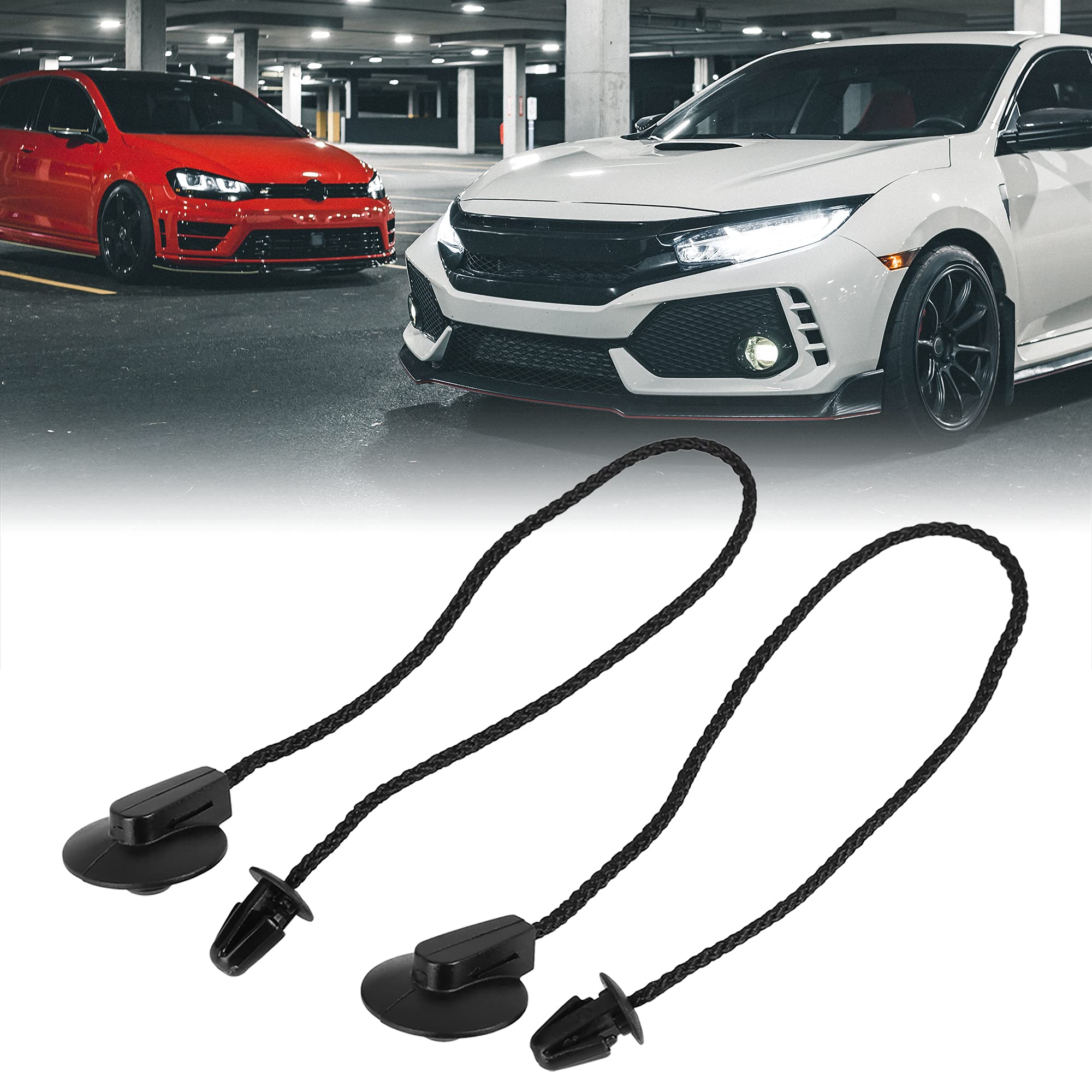 X Autohaux Parcel Shelf String Rear Trunk Storage Bag Tray Strap For Ford Focus Mk3 12-17