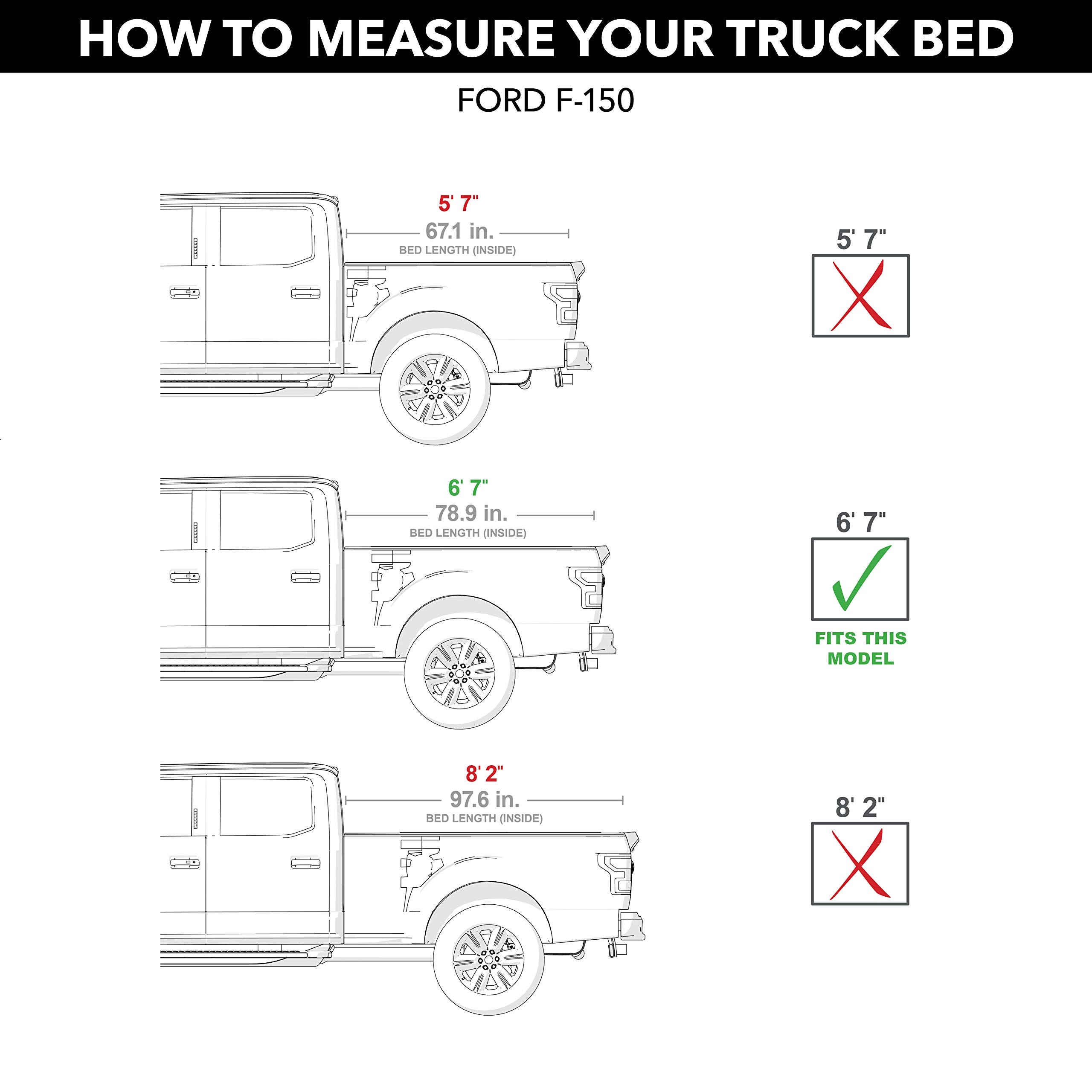 Realtruck Bak Bakflip G2 Hard Folding Truck Bed Tonneau Cover | 226337 | Fits 2021-2024 Ford F-150 6' 7'' Bed (78.9'')
