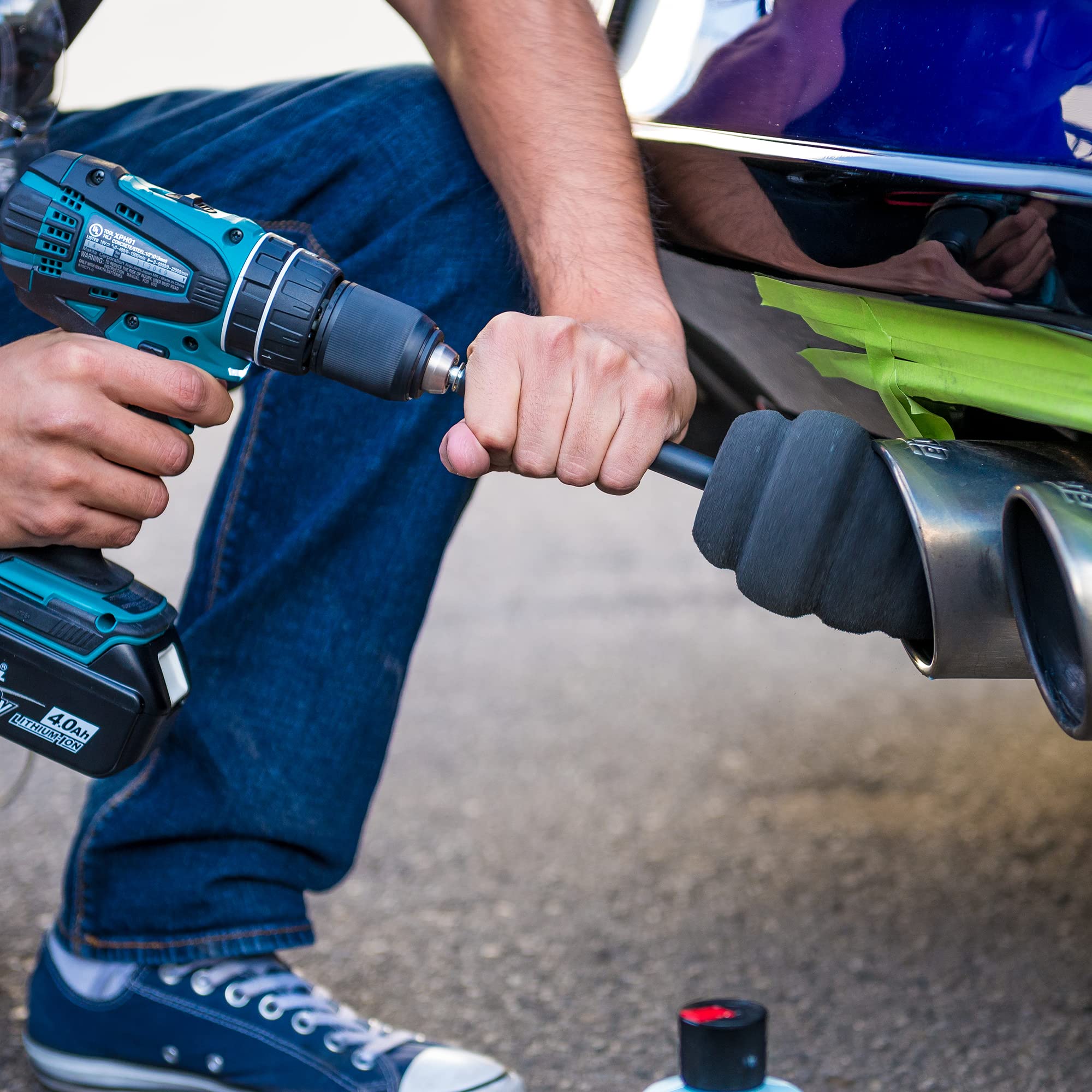 Chemical Guys Acc400 Ball Buster Wheel And Rim Polisher System, Safe For Cars, Trucks, Suvs, Rvs, Motorcycles & More (Drill Atta