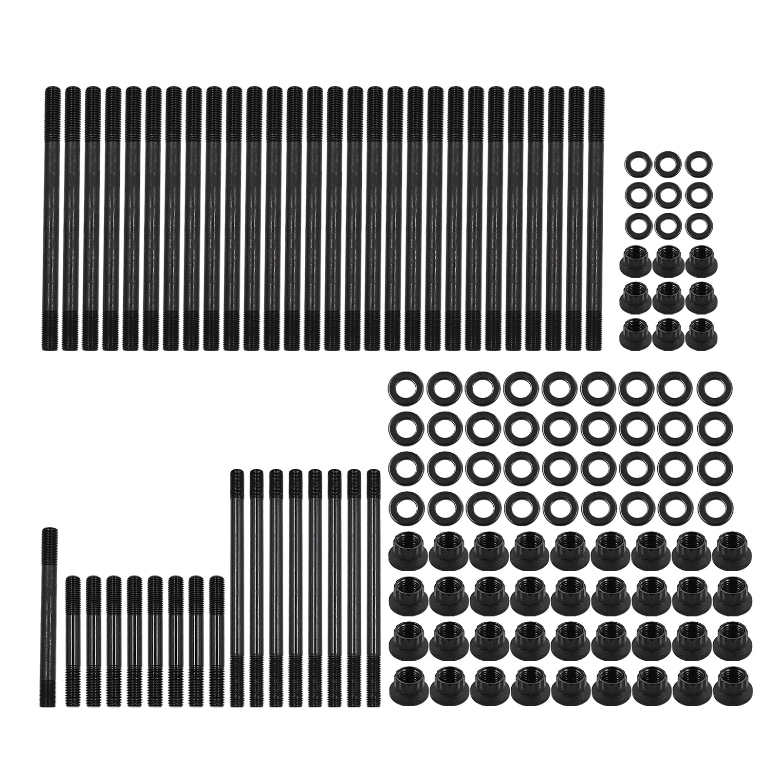 Qghauc Head Stud Replacement Kit Fits For Ford 6.7L 2011-2019 Powerstroke Models-220000 Psi