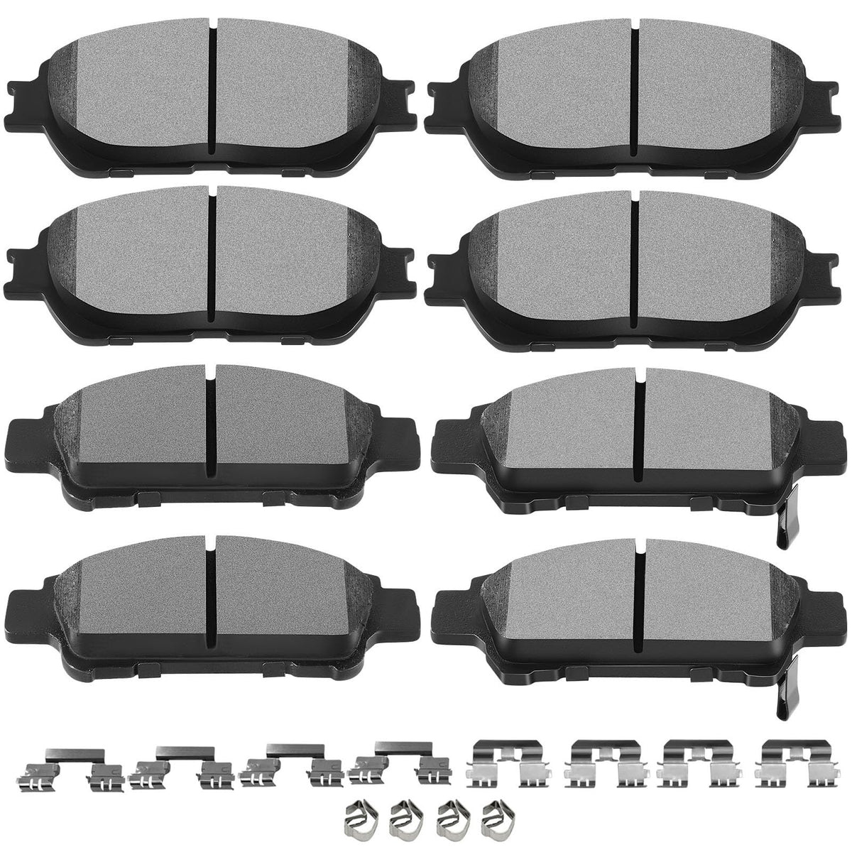 Ceramic Brake Pads Kits,Scitoo 8Pcs Brakes Pads Set Fit For 2004-2010 For Toyota Sienna