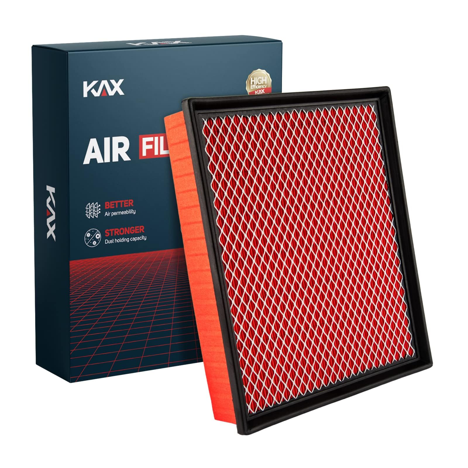 KAX Engine Air Filter, GAF027 (CA8755A) Air Filter Replace for Silverado, Suburban, Sierra, Yukon, Avalanche 1500/2500/3500, Tah