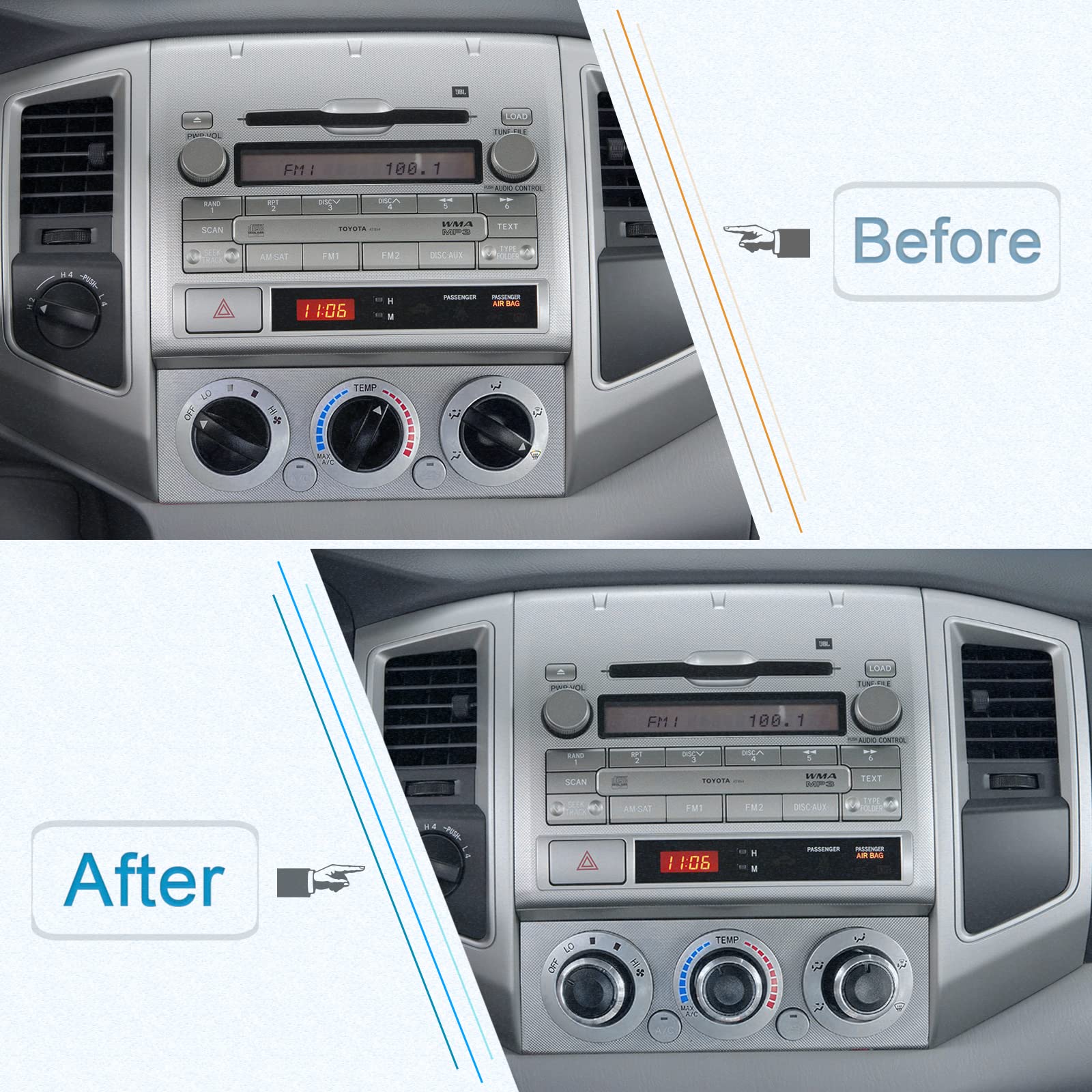 Jdmcar Compatible With Toyota Tacoma 2005-2015 A/C Air Conditioning Control Switch Knob Button, Hvac Control Knob Tacoma Heater