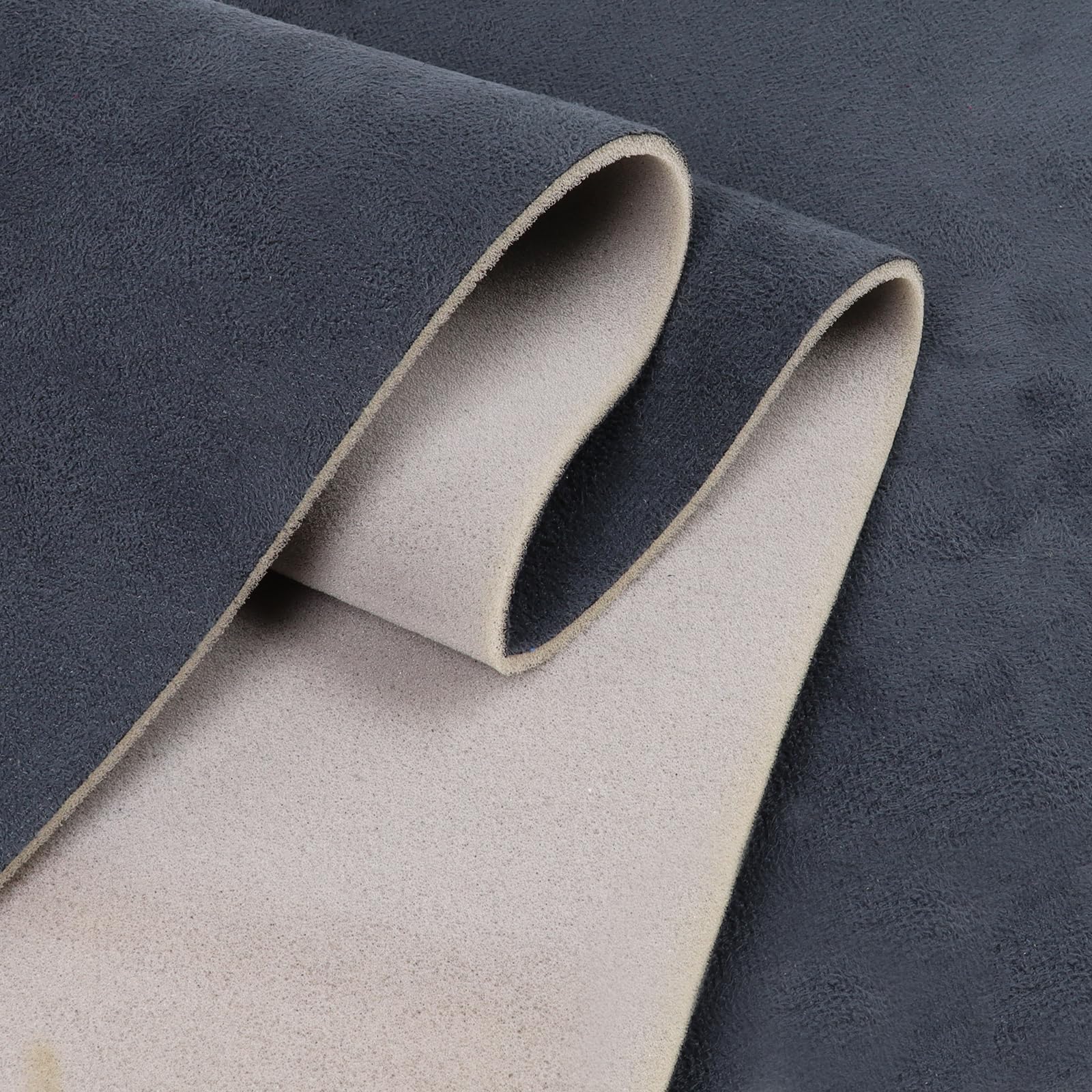 Car Elements Suede Headliner Fabric With Foam Backing 60'' W  36'' L Charcoal Auto Suede Headliner Material Car Roof Upholstery