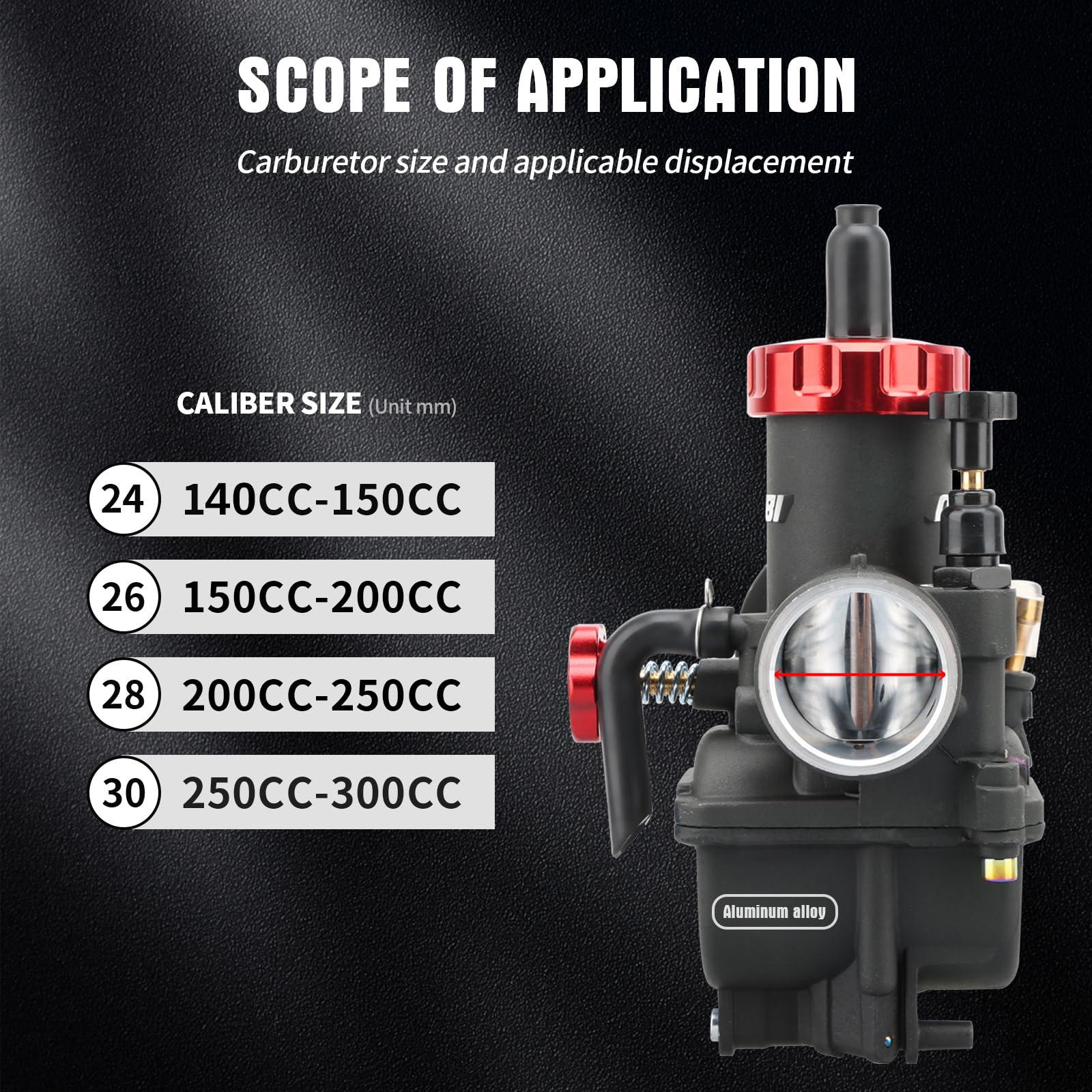 Nibbi Pe30Mm Carburetor 250Cc Replacement High Performance With Carb Jets, Fit 250Cc-300Cc Yamaha Kawasaki Suzuki Apollo Ssr Ttr