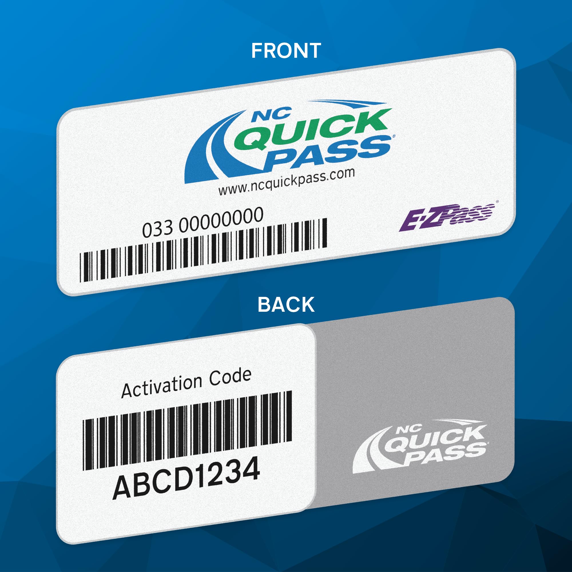 NC Quick Pass Sticker Transponder - NC Toll Roads - Works in 19 States (1)
