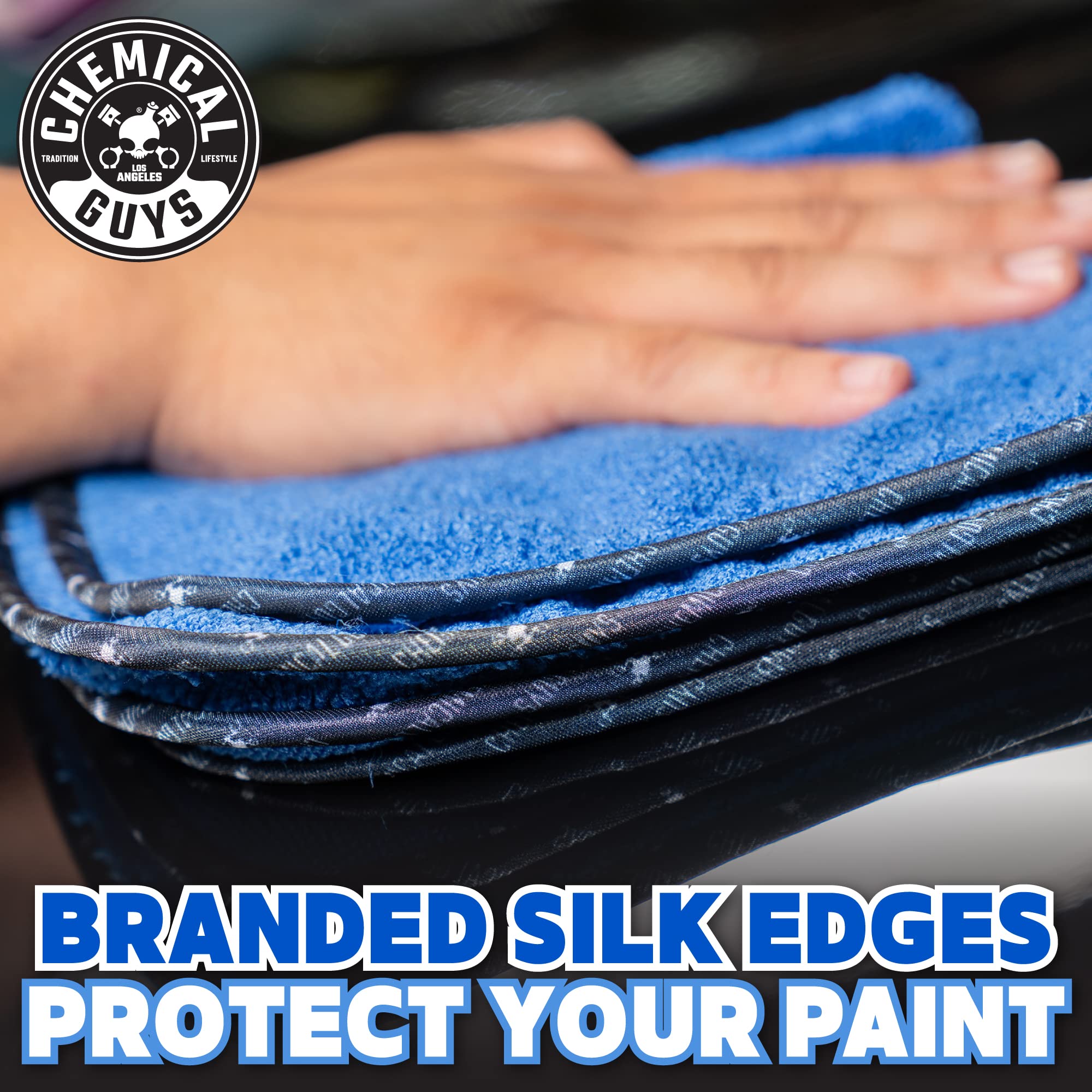 Chemical Guys Mic110024 Professional Grade Premium Microfiber Towels, Blue (16 Inch X 16 Inch) (Pack Of 24) - Safe For Car Wash,