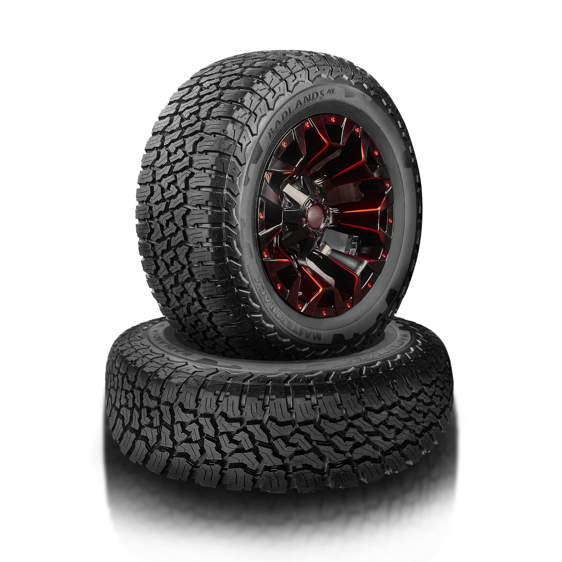 Set of 2 (TWO) Mastertrack BADLANDS AT All Terrain 235/75R15 109S XL SUV Tires + 3-Year Road Hazard Warranty Included -235/75/15