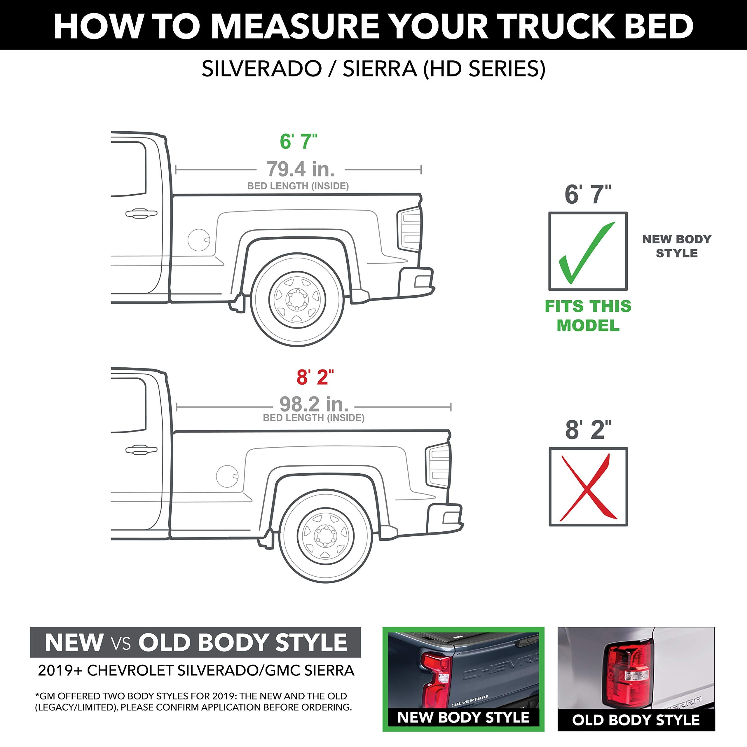 Realtruck Bak Bakflip G2 Hard Folding Truck Bed Tonneau Cover | 226133 | Fits 2020-2023 Chevy/Gmc Silverado/Sierra 2500/3500 6'