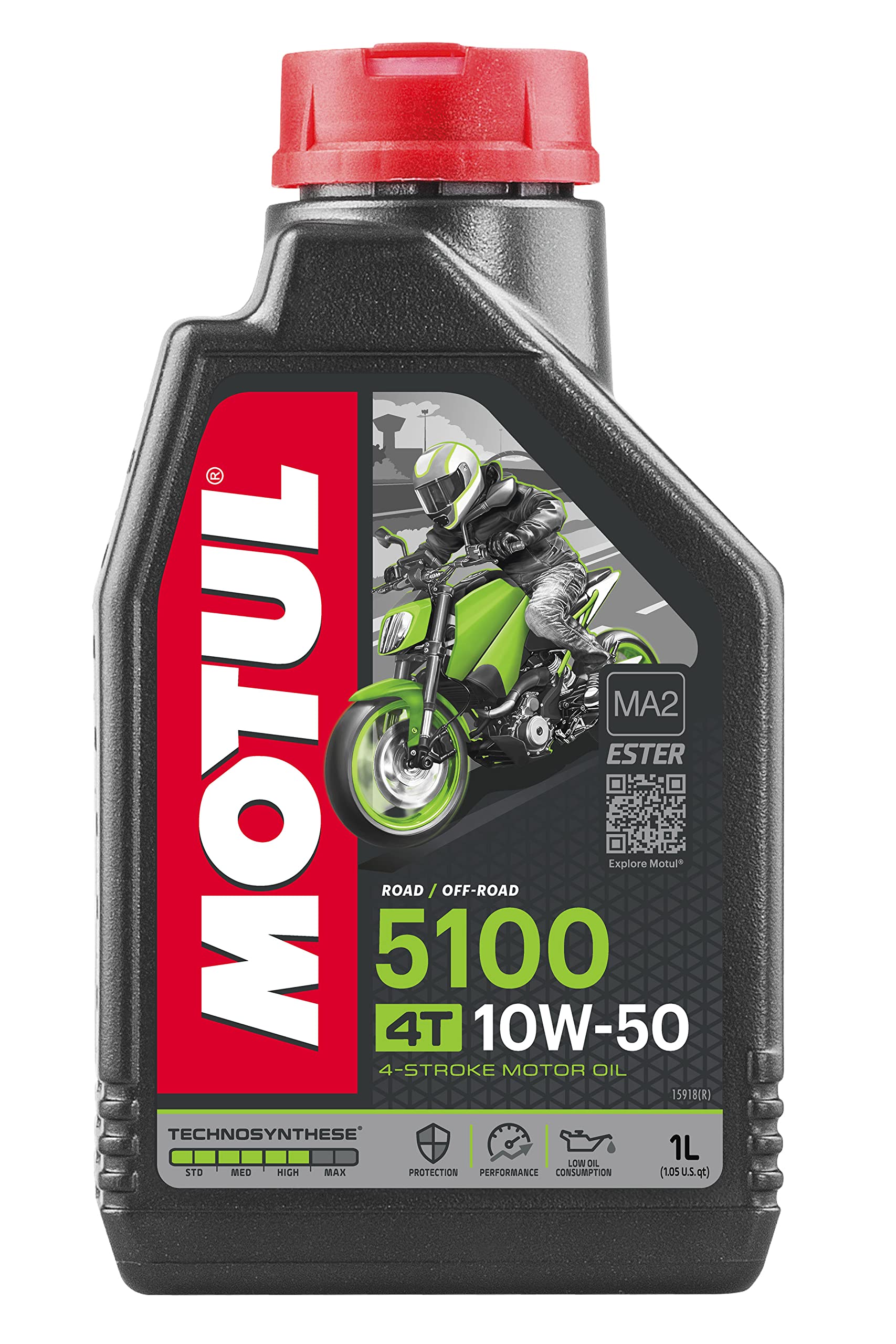 Motul 5100 4T 10W50 Synthetic Blend 1 Liter
