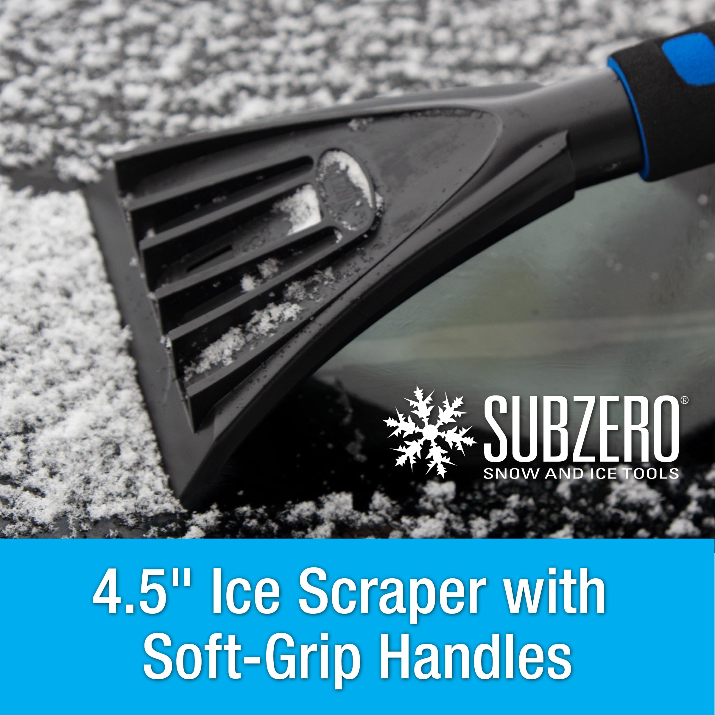 Subzero 80052 52'' Extension Quick-Release Handle Ice Scraper And Pivoting Snow Broom (Colors May Vary)