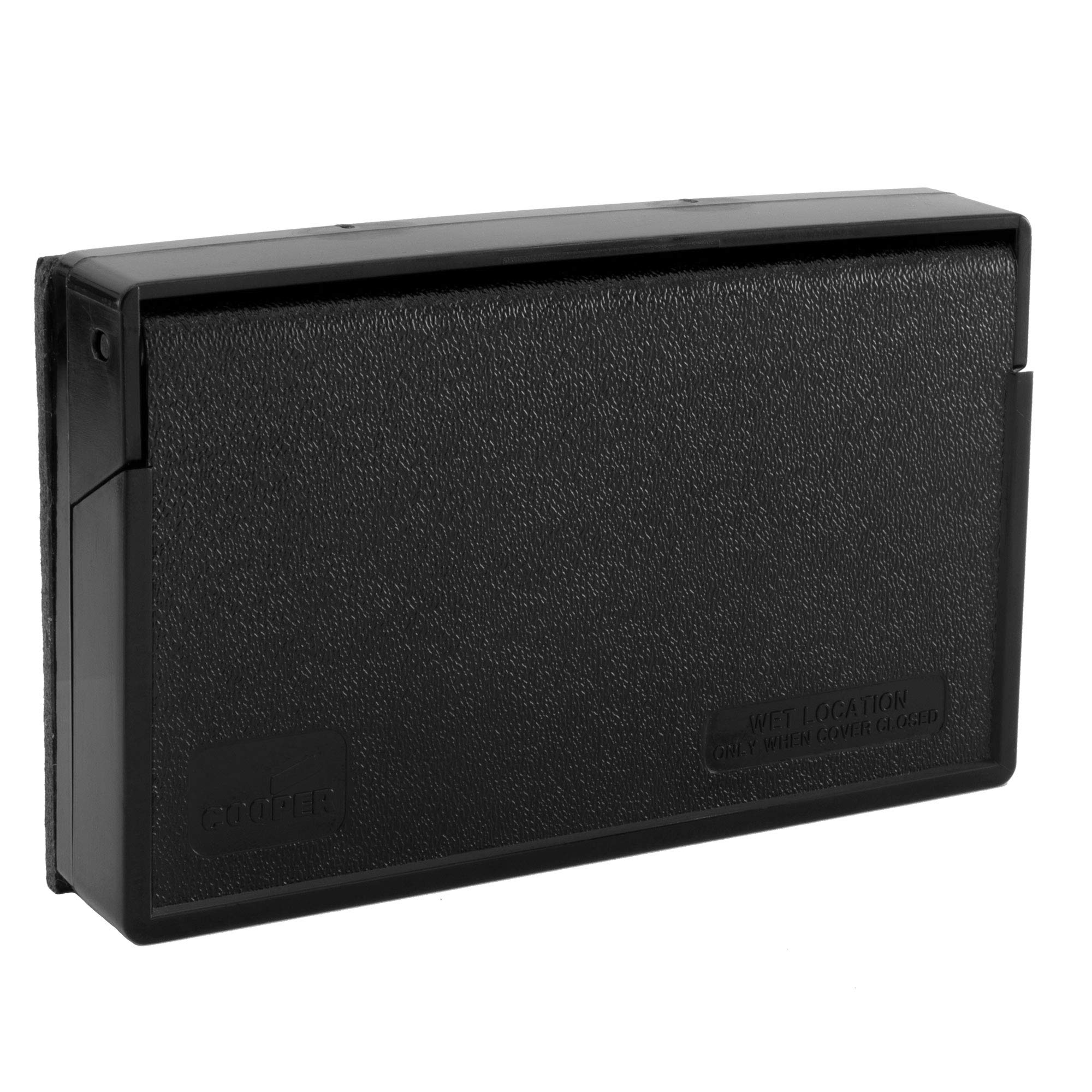 Recpro Rv Exterior Power Outlet Cover Plate  For Gfi/Gfci Receptacles  Weatherproof Seal (Black)