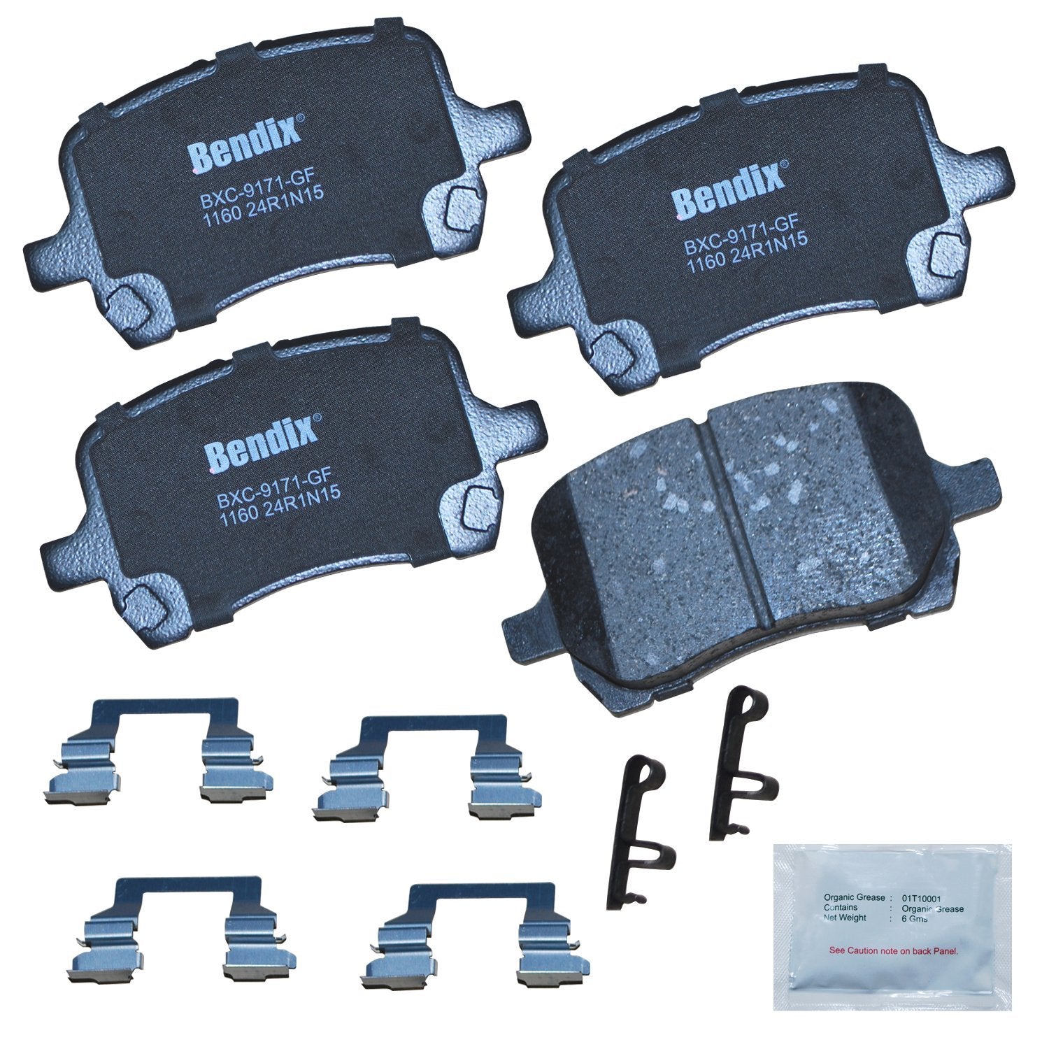 Bendix Priority1 Cfc1160 Ceramic Front Brake Pads For Chevrolet Cobalt 2008, Hhr 2011-2006, Malibu 2012-2004, Pontiac G5 2009-20