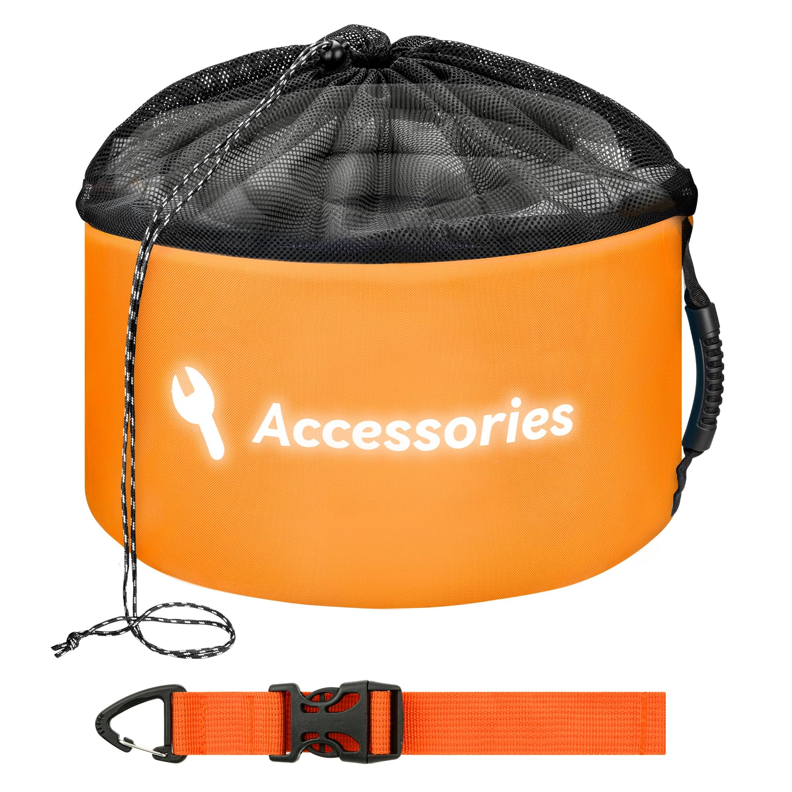 Tecreddy RV Hose Storage Bag, Heavy Duty Waterproof Camper Storage Bags for Sewer Hose RV Accessories, Orange