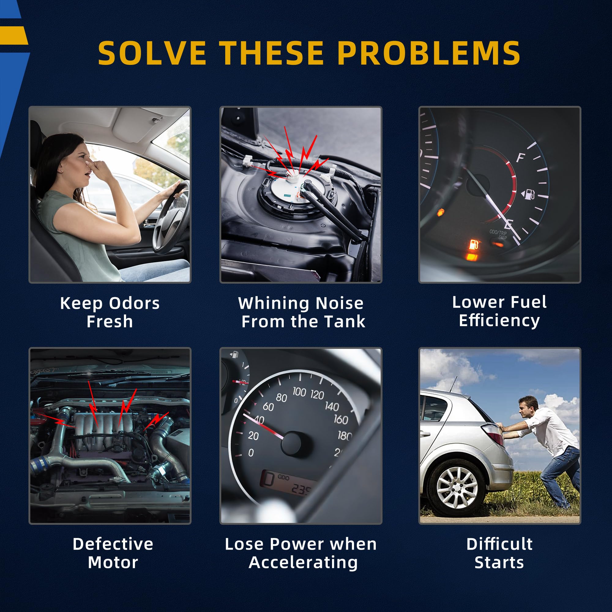 Dwvo Fuel Pump Compatible With 1998-2000 Chevy Tahoe Gmc Yukon 1999-2000 Cadillac Escalade 5.7L