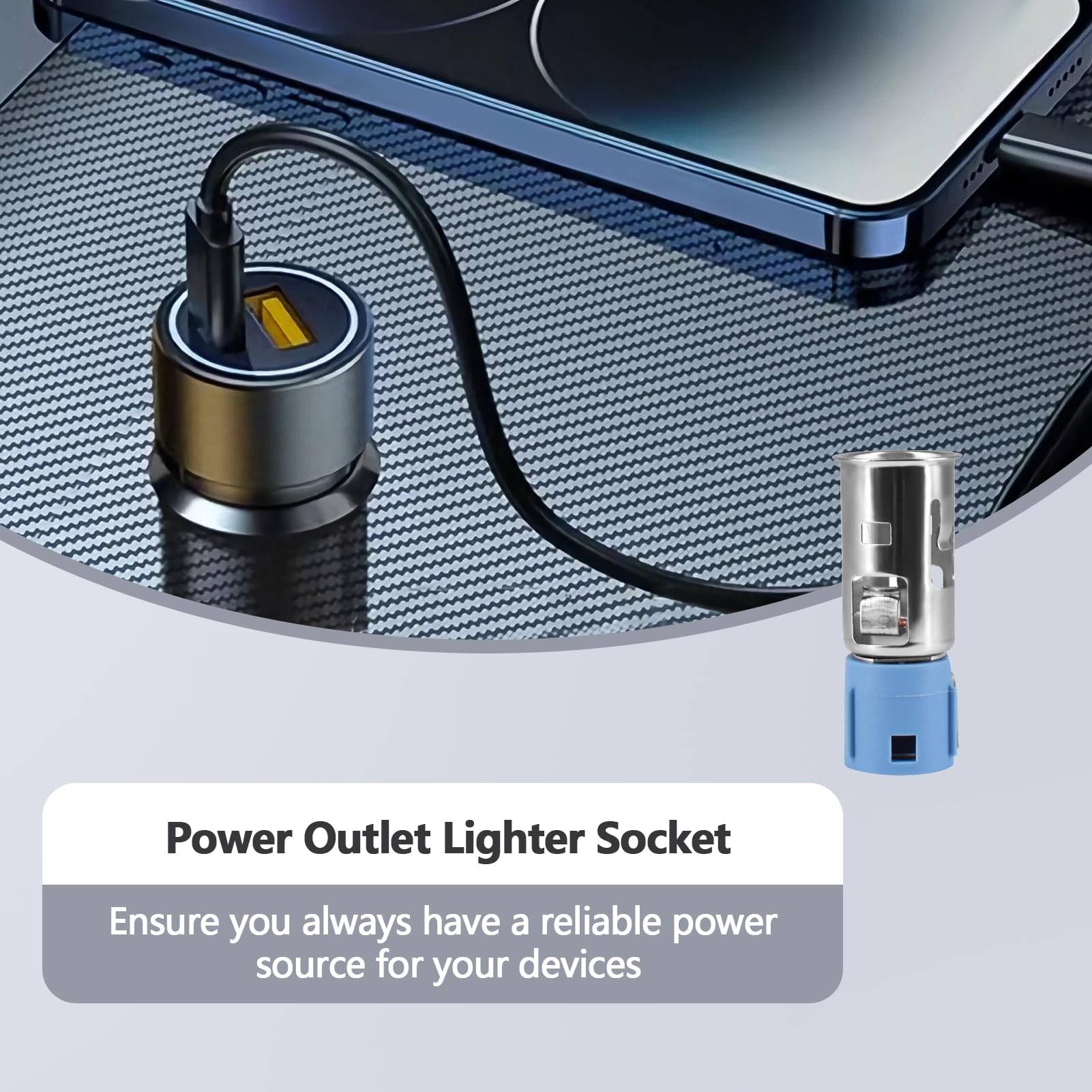 Power Outlet Lighter Socket Fits For Dodge Ram Chrysler 300 Pacifica Replaces 4685590 4685590Ab