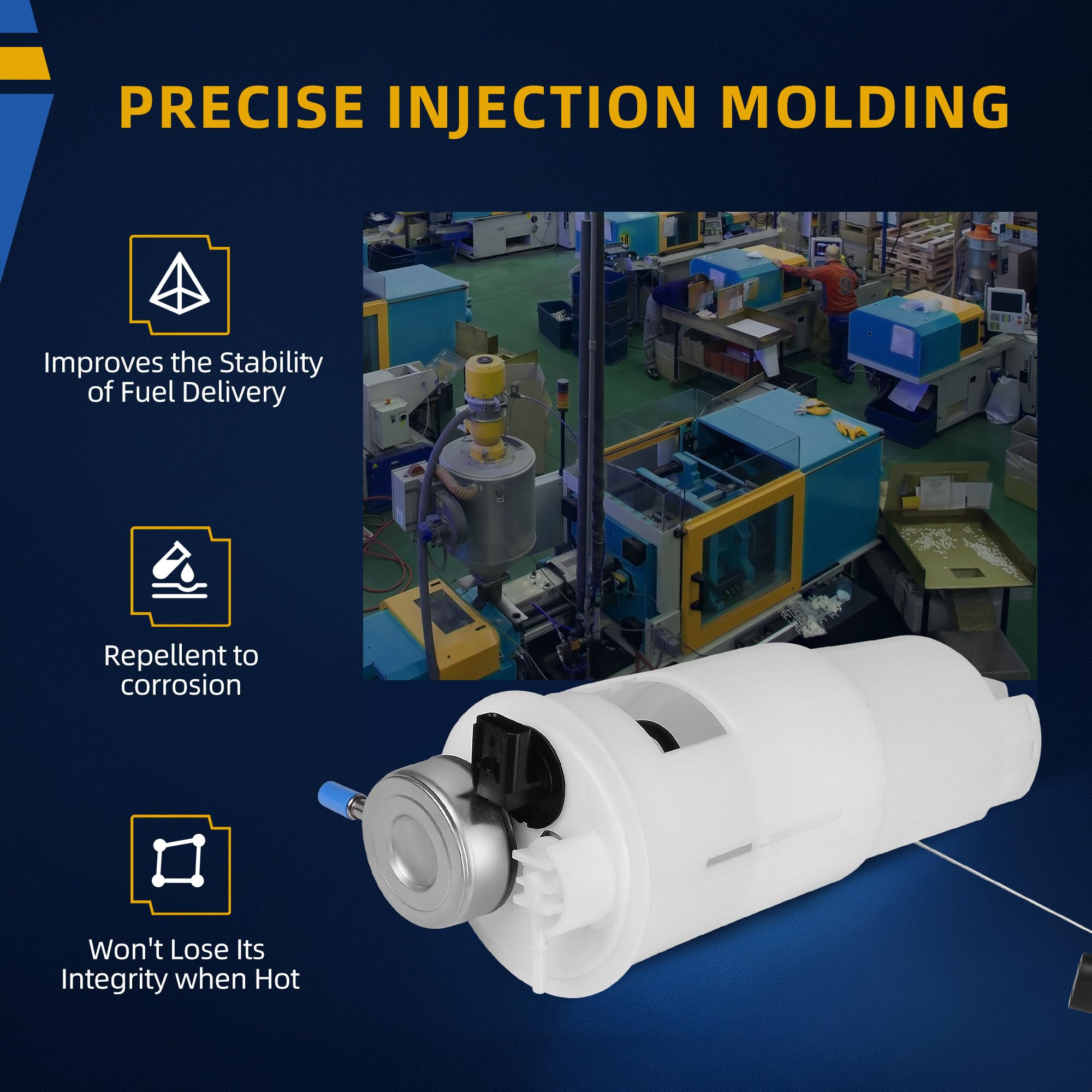 Dwvo Fuel Pump Compatible With 1998-2002 Dodge Ram 1500 2500 3500 3.9L 5.2L 5.9L 8.0L W/ 26 Gal. 34 Gal. Tank