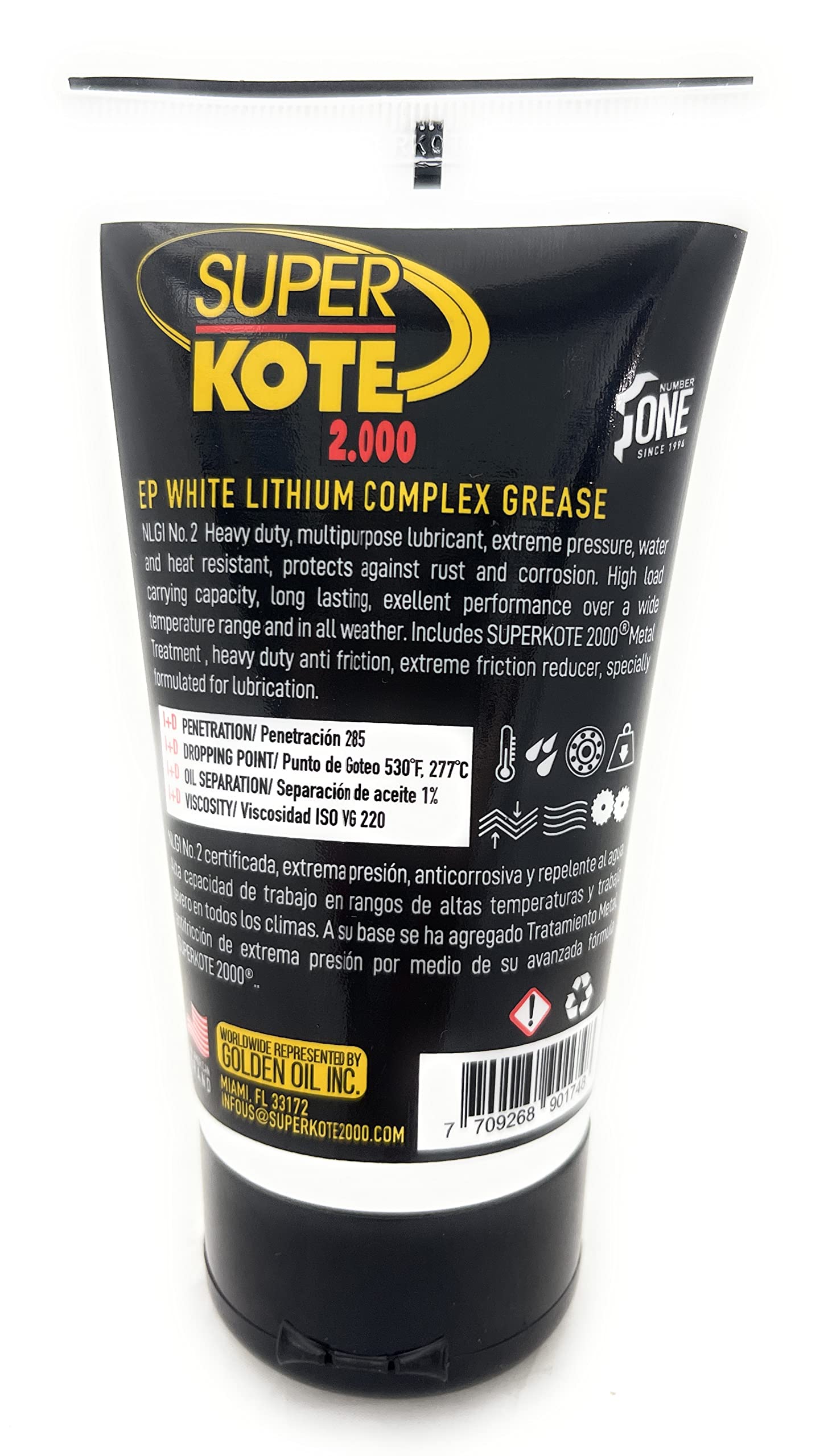 Lithium Complex Grease Superkote 2000 - White Lubricant Grease Ep/Multipurpose/Lithium Complex/Lubricant/Ep/High Temp/Automotive